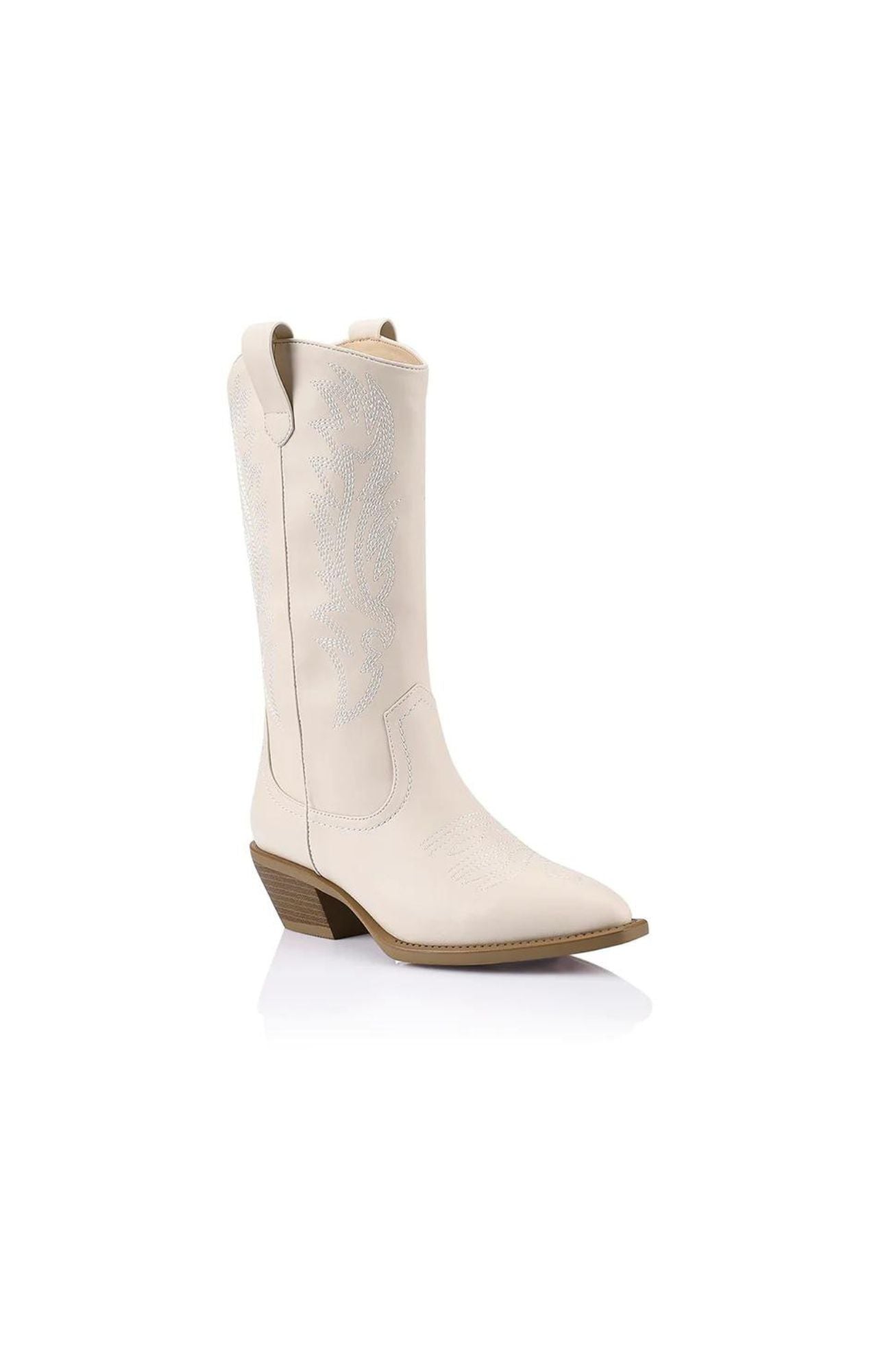 Holder Tall Cowboy Boot Bone