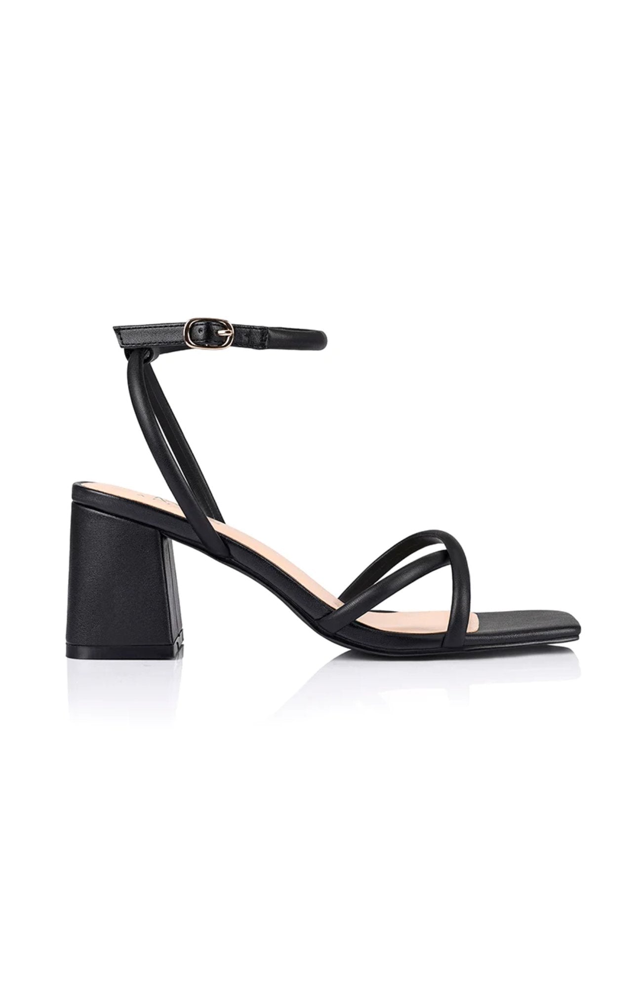 Starlight Strappy Sandals Black Smooth