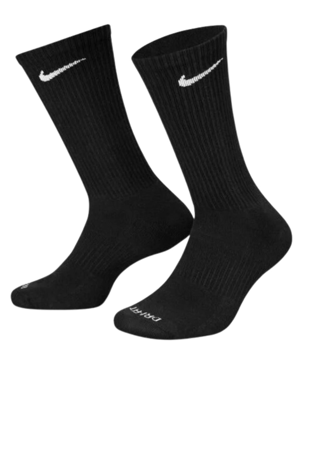 Nike Everyday Plus Cushioned Training Crew Socks 6 Pairs Black