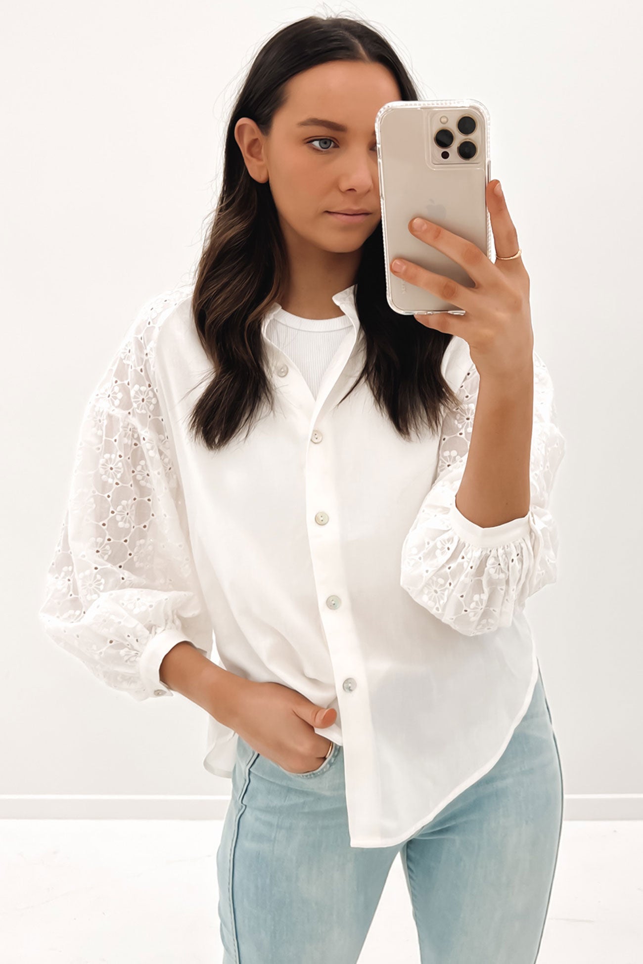 Adelaide Top White