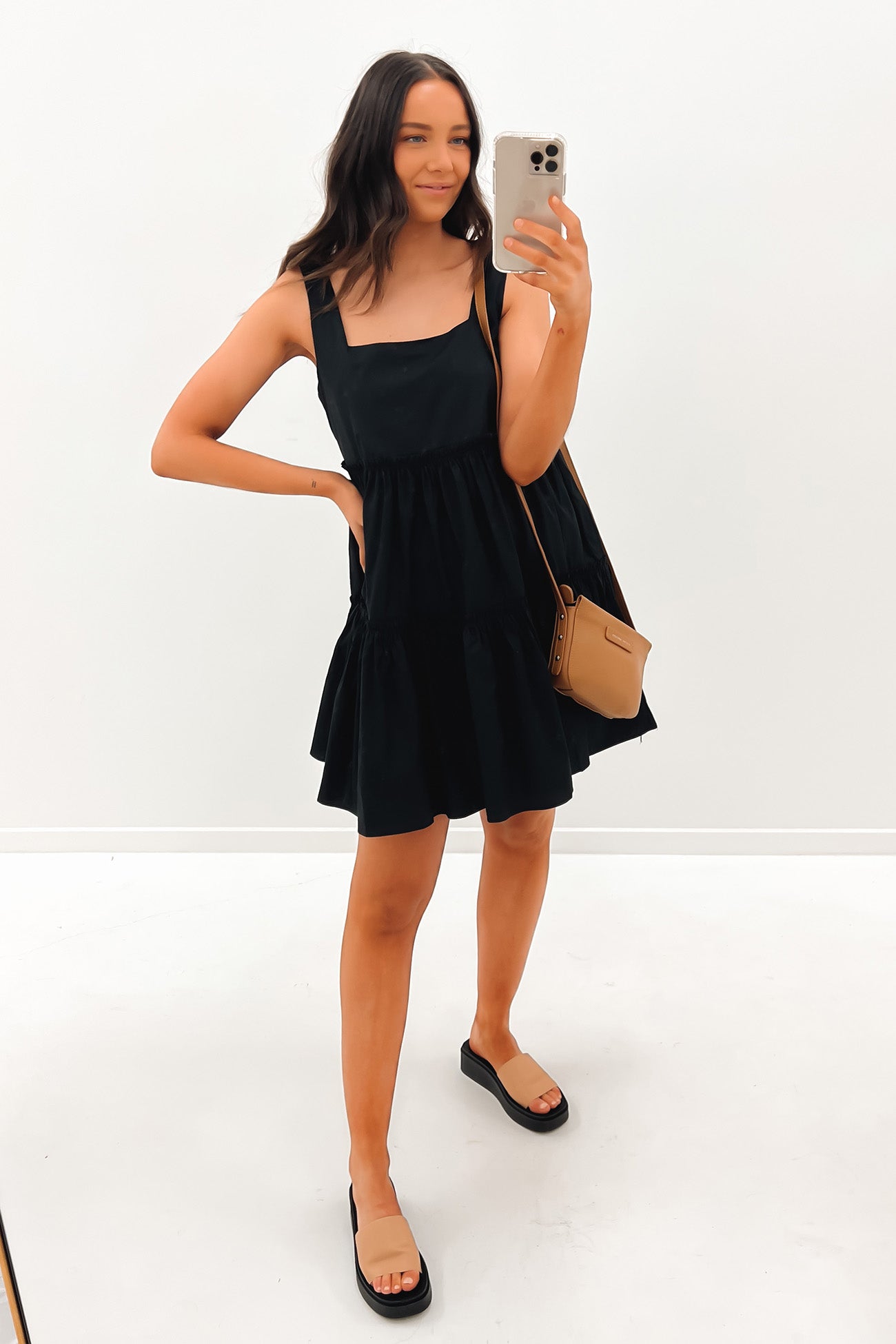 Aisha Mini Dress Black