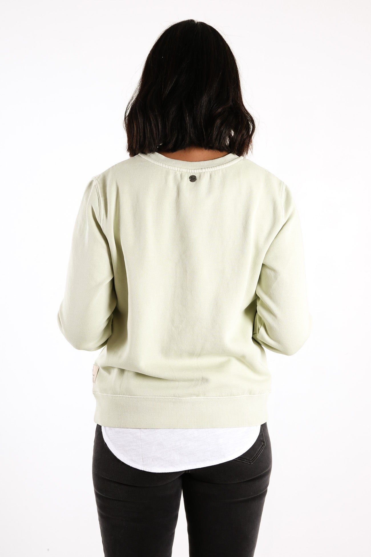 All About Eve Washed Crew Light Green