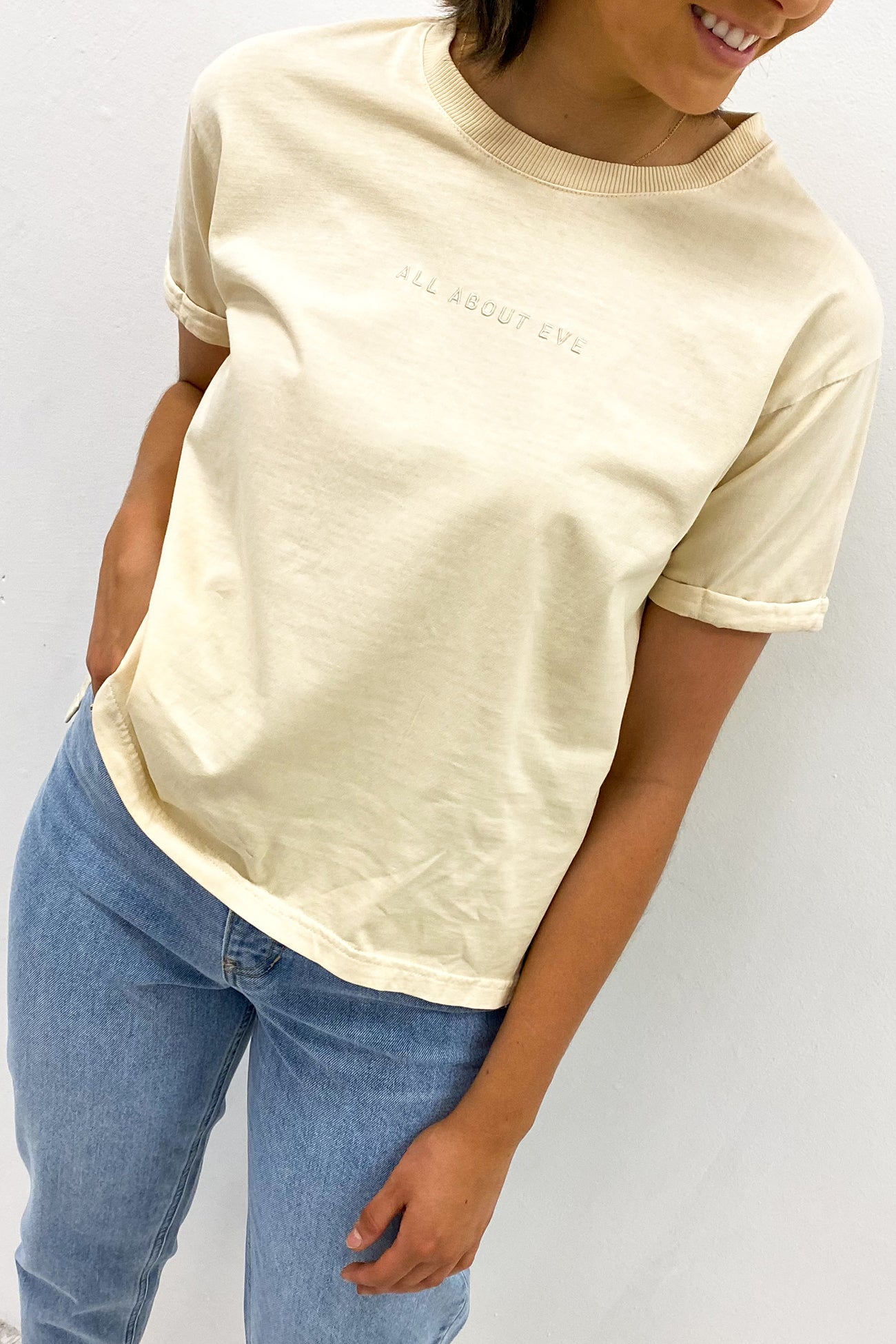 All About Eve Washed Tee Beige