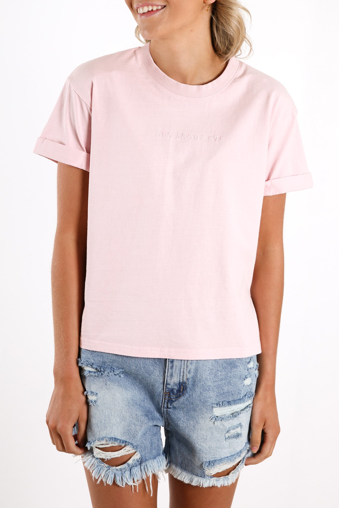 All About Eve Washed Tee Musk