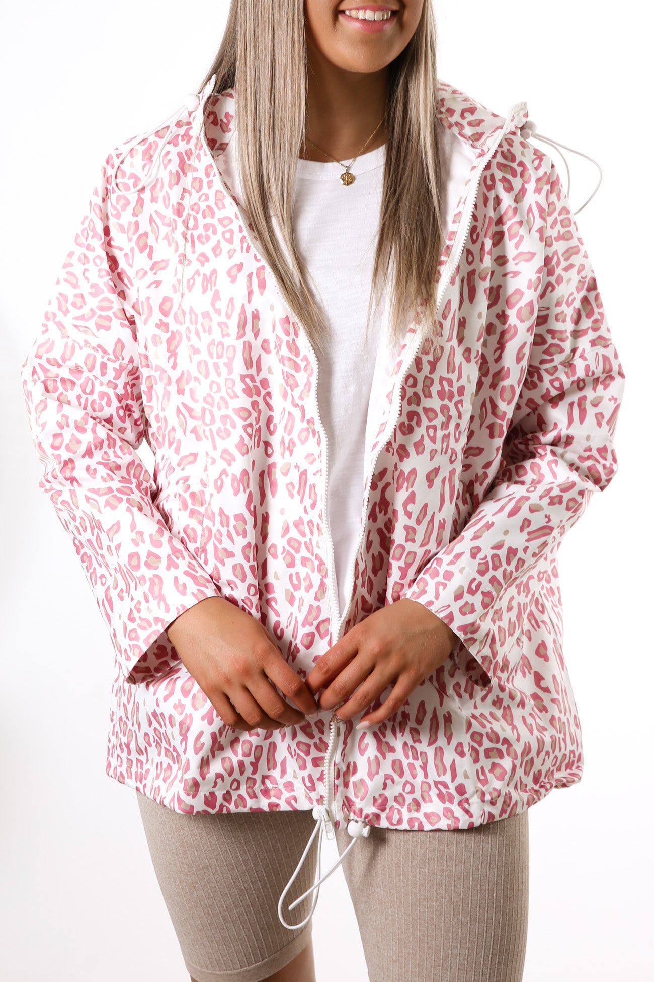 Alla Spray Jacket Pink Leopard