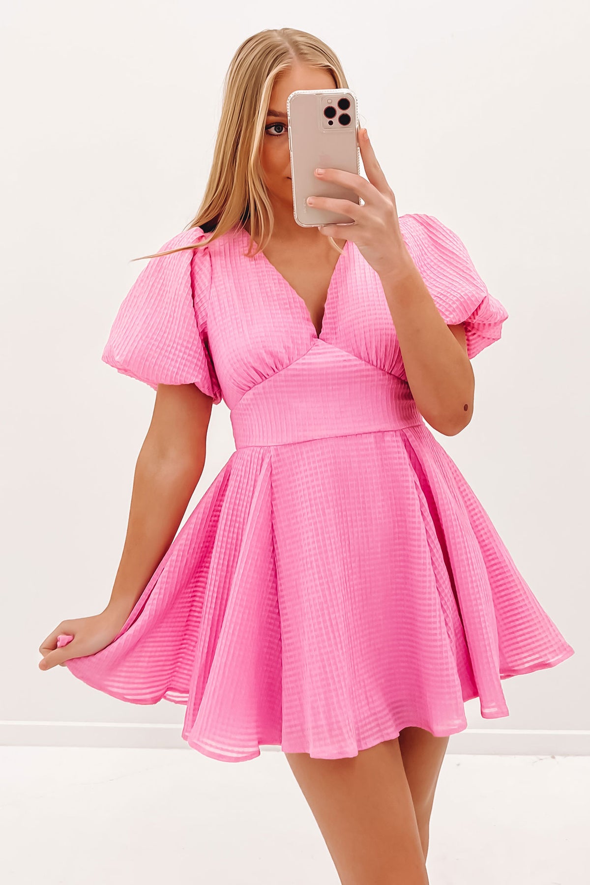 Amanda Mini Dress Pink - Jean Jail