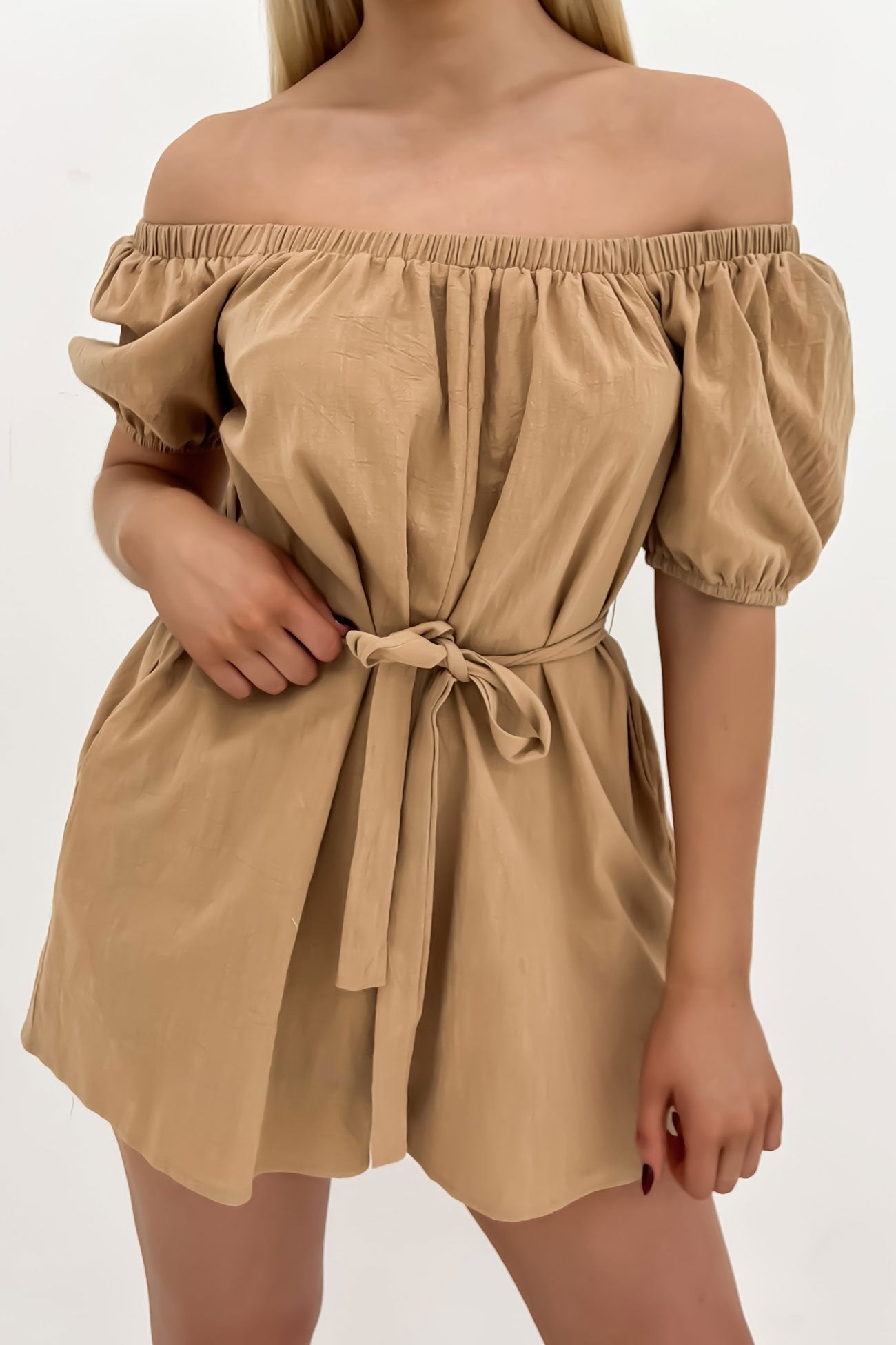 Amayah Playsuit Brown