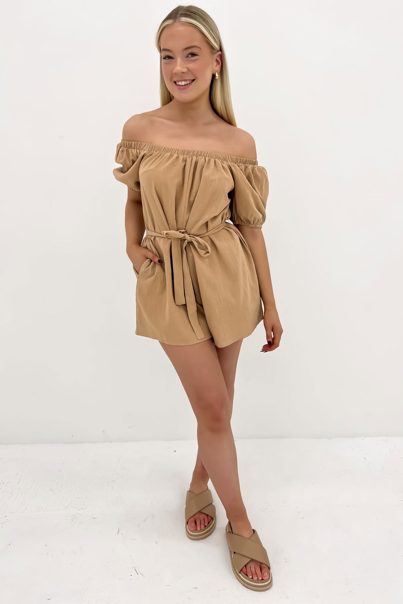 Amayah Playsuit Brown