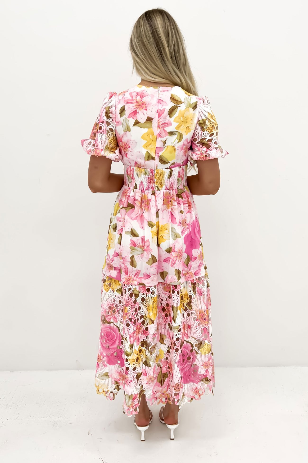 Angelicah Maxi Dress Pink Floral