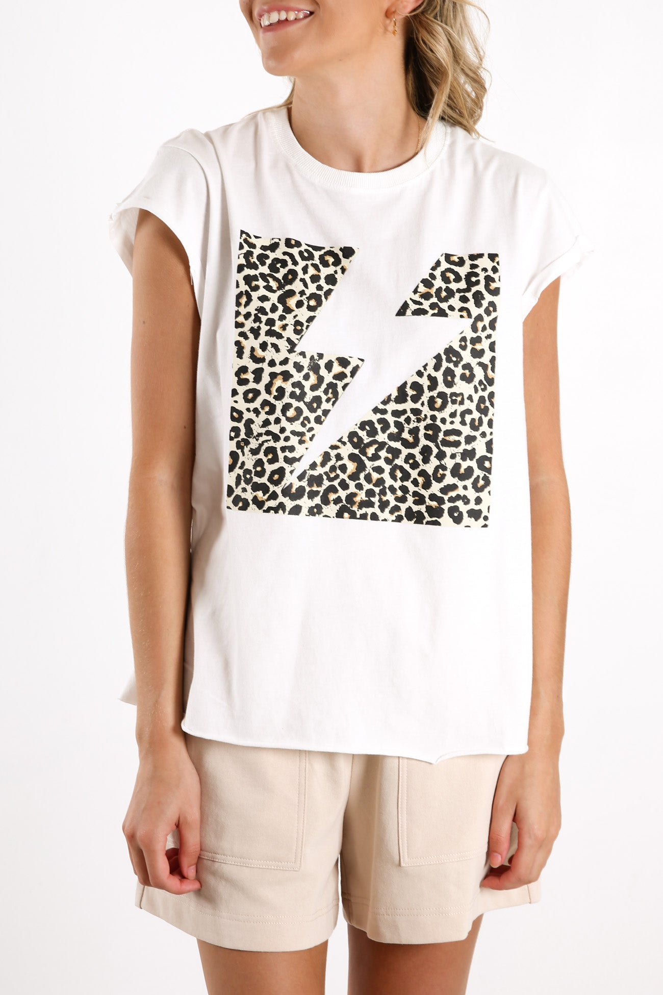 Animal Lightning Tee White