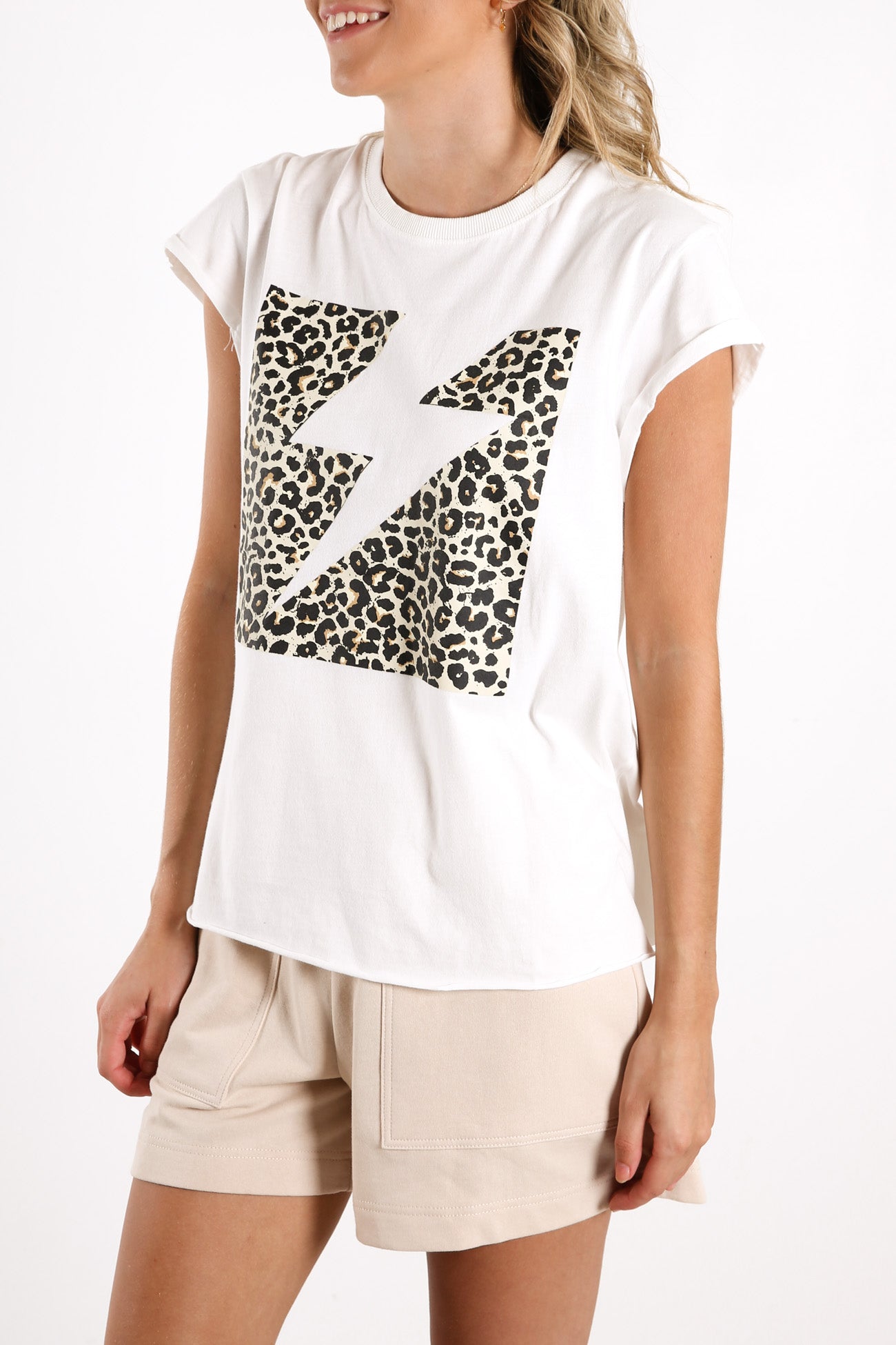 Animal Lightning Tee White