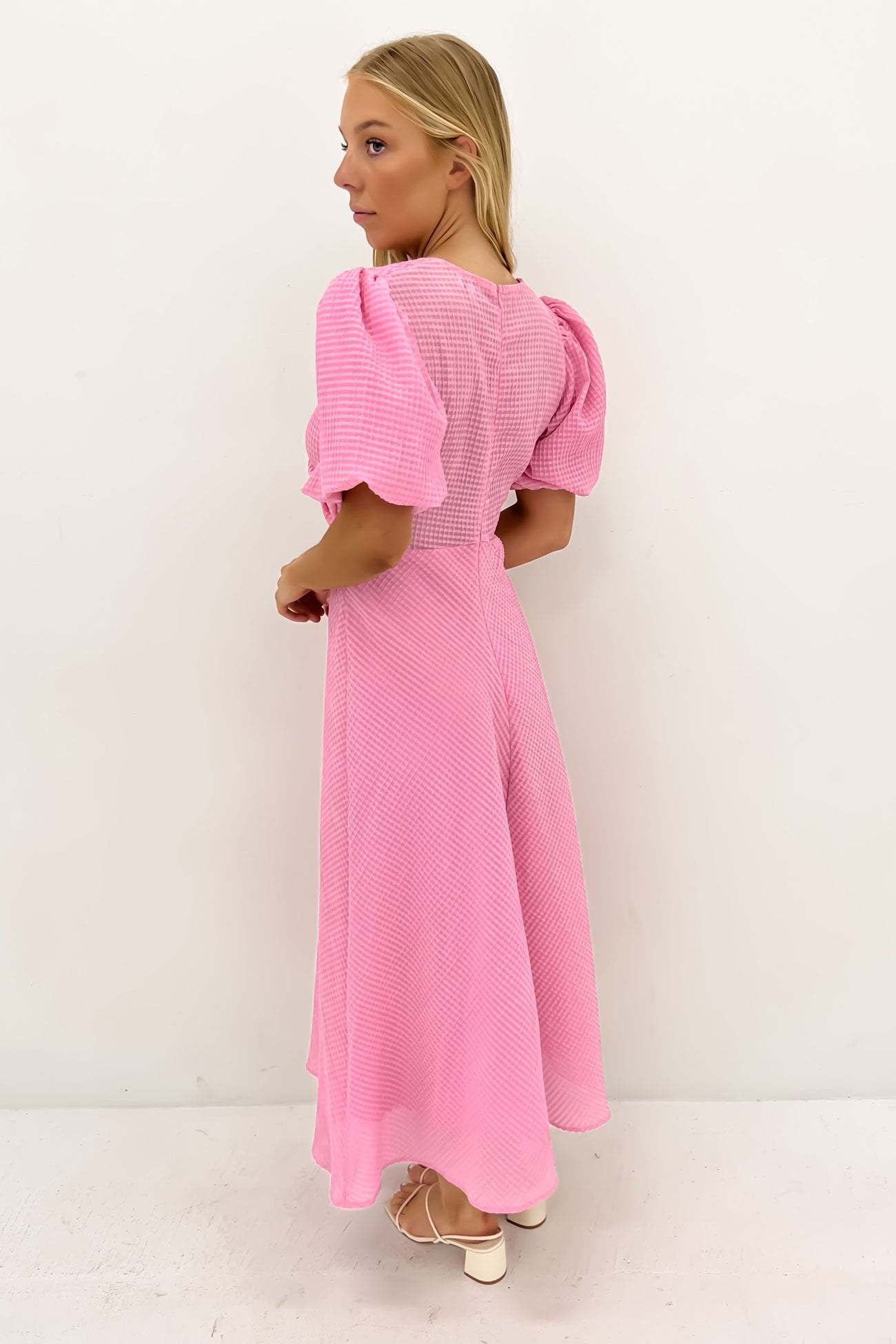 Annika Midi Dress Pink