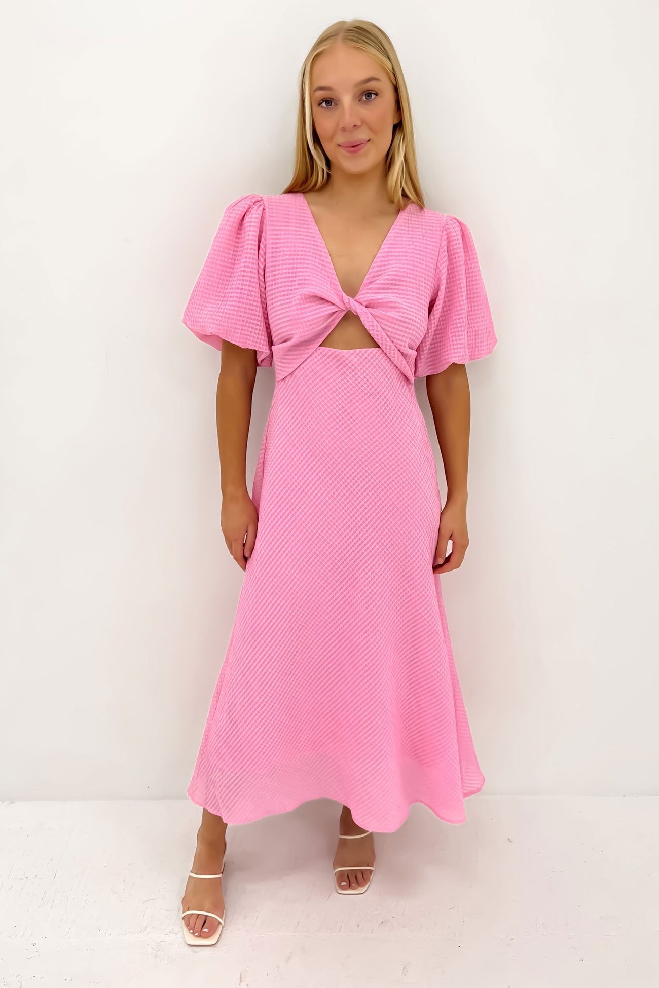 Annika Midi Dress Pink