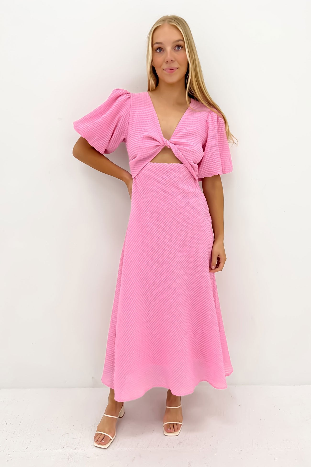 Annika Midi Dress Pink