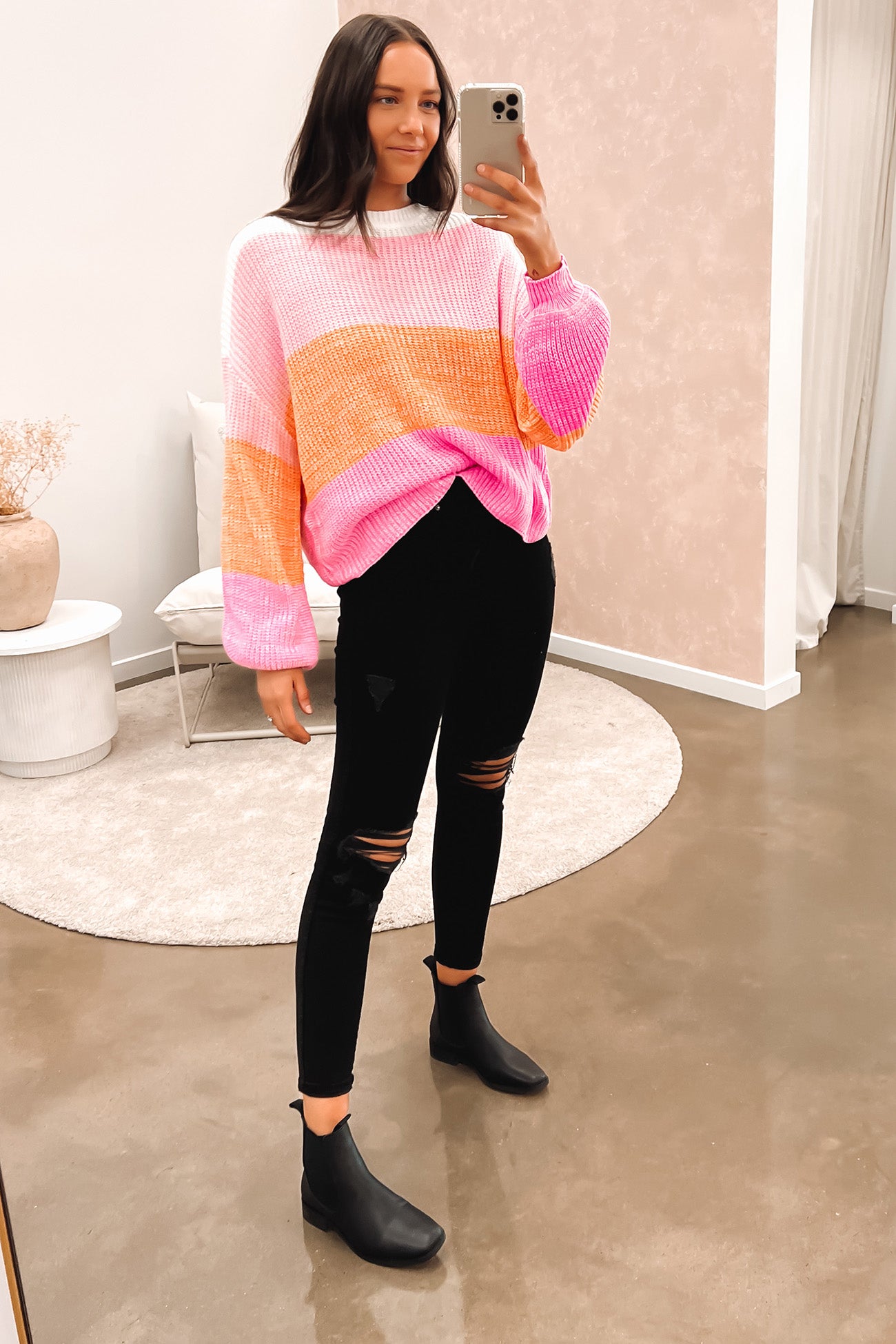 Astrid Knit Pink Multi