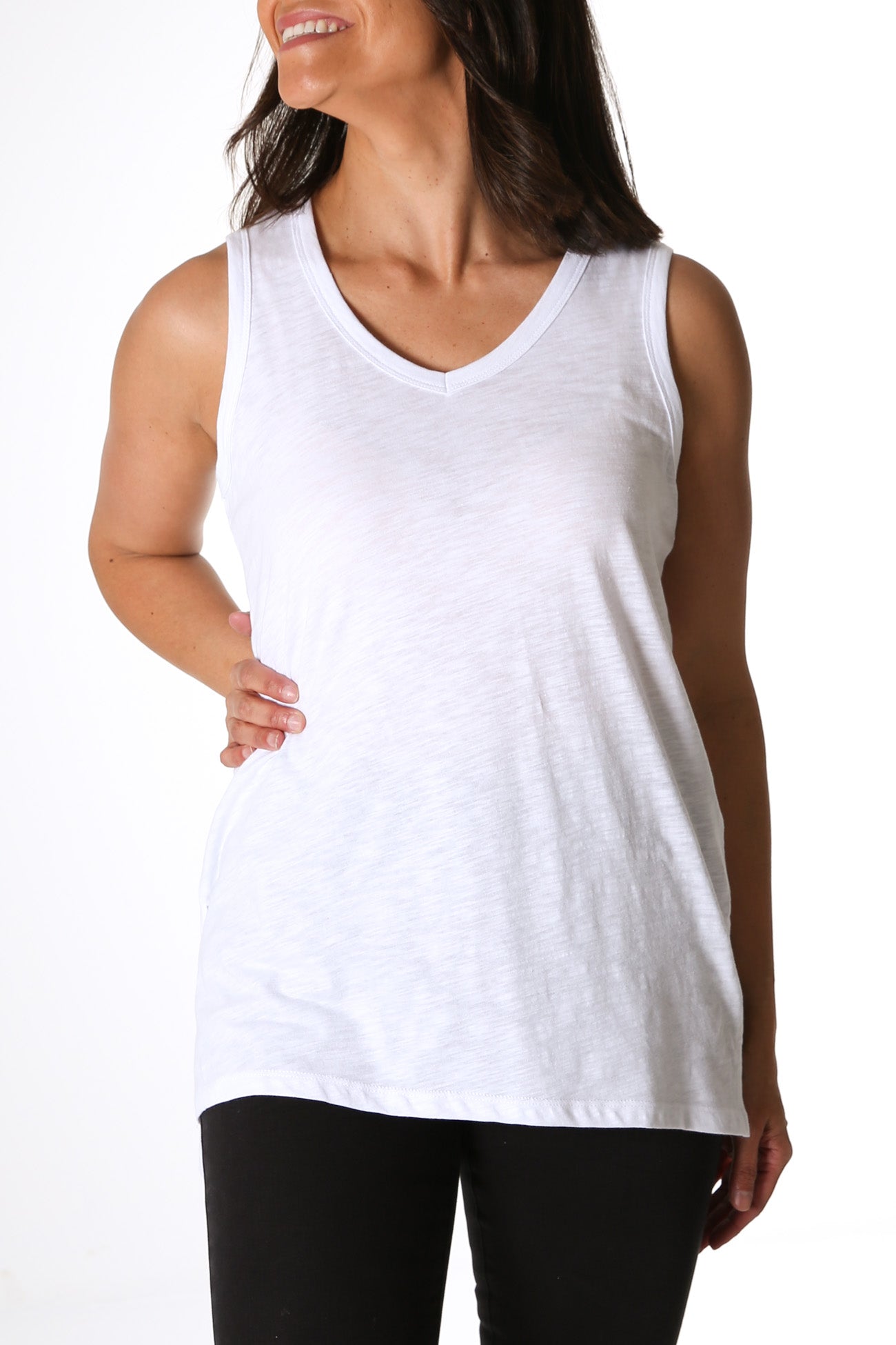 Audrey Tank White