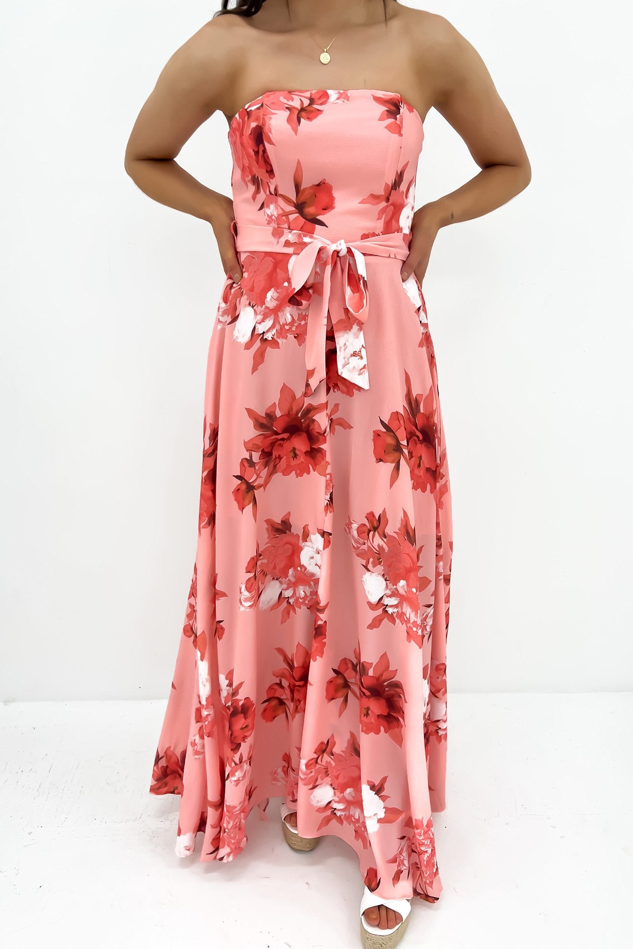 Aurora Maxi Dress Pink Floral