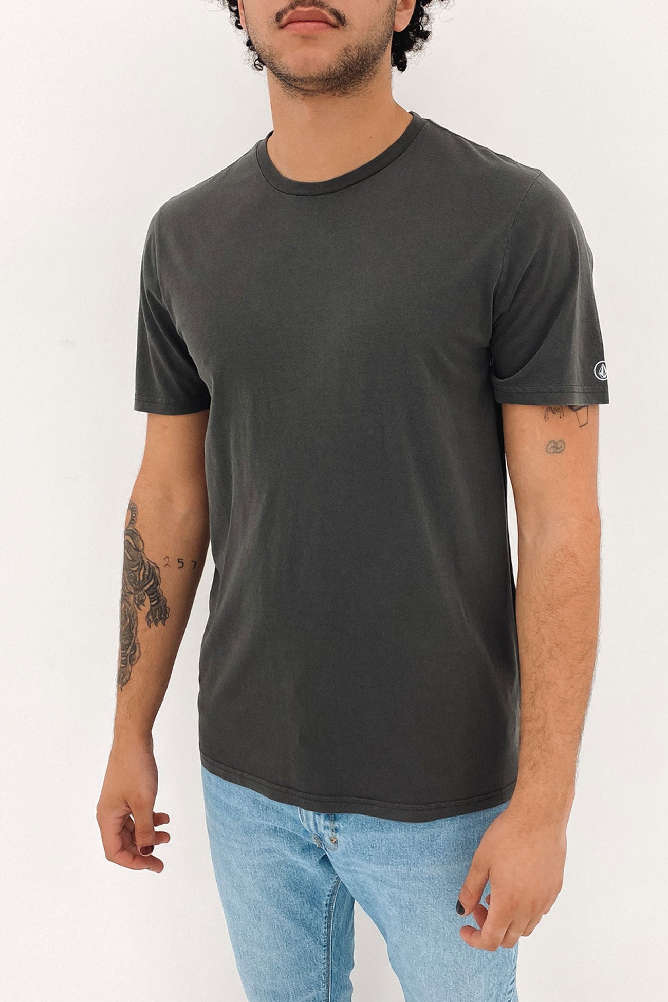 Aus Wash Short Sleeve Tee Black