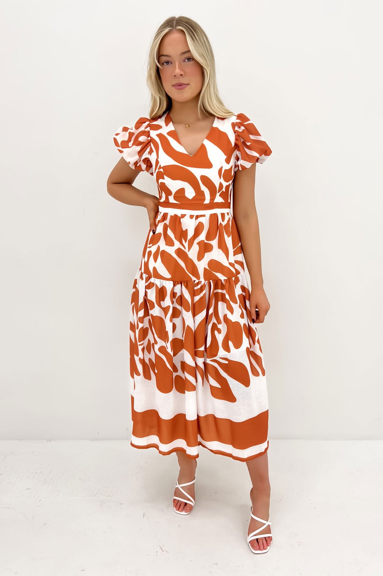 Autumn Maxi Dress Terracotta