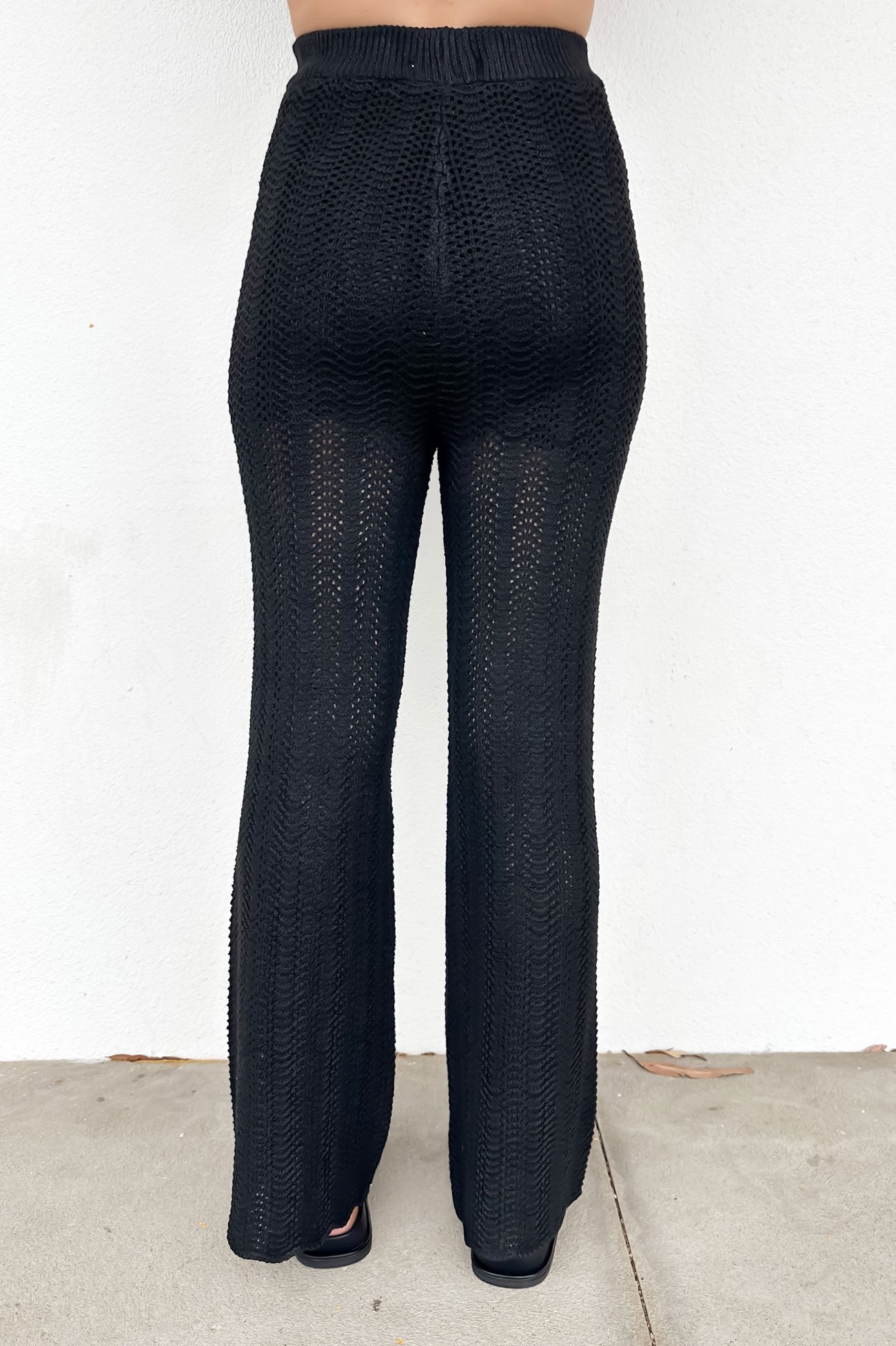 Aylin Crochet Pant Black