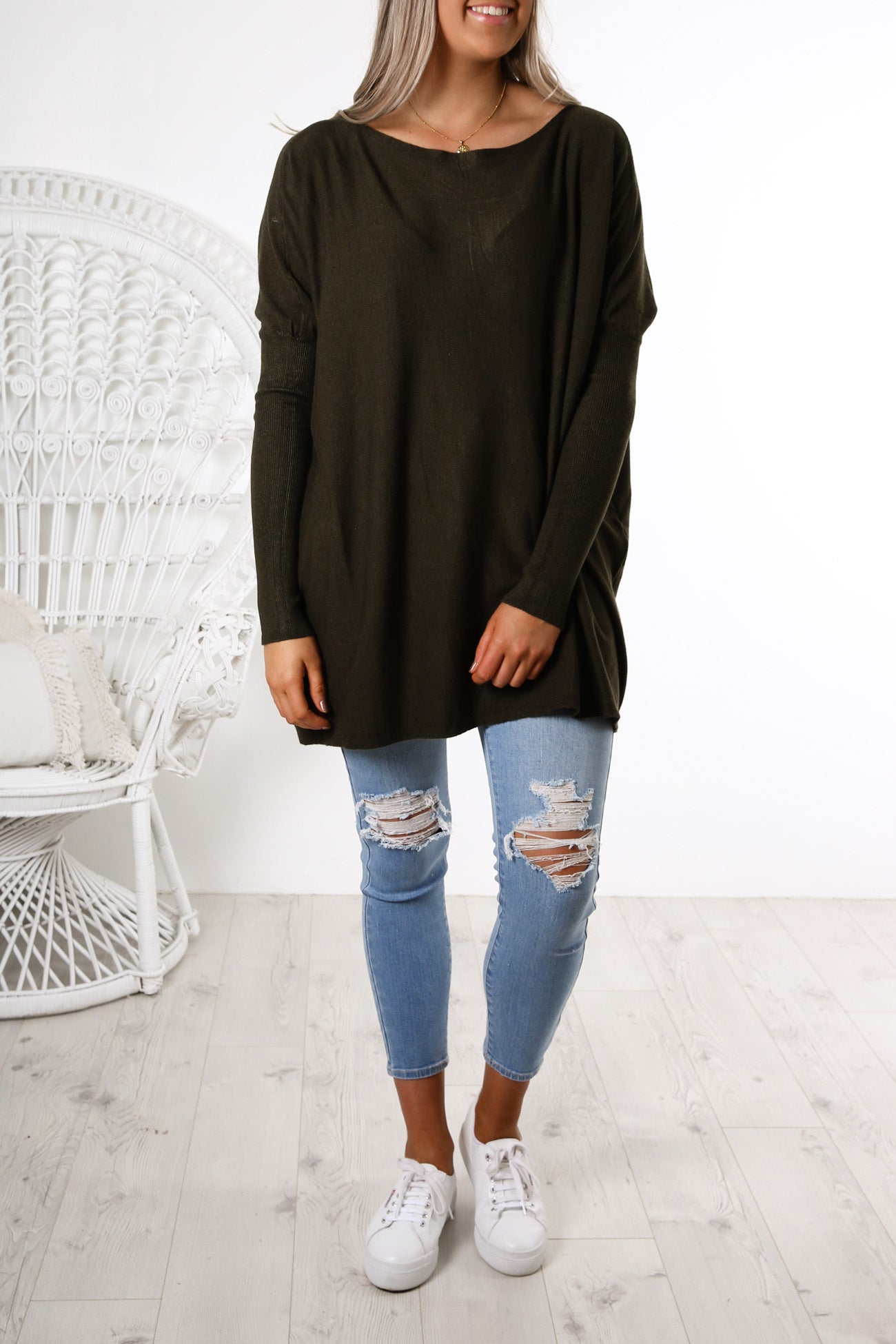 Aziza Knit Jumper Forrest