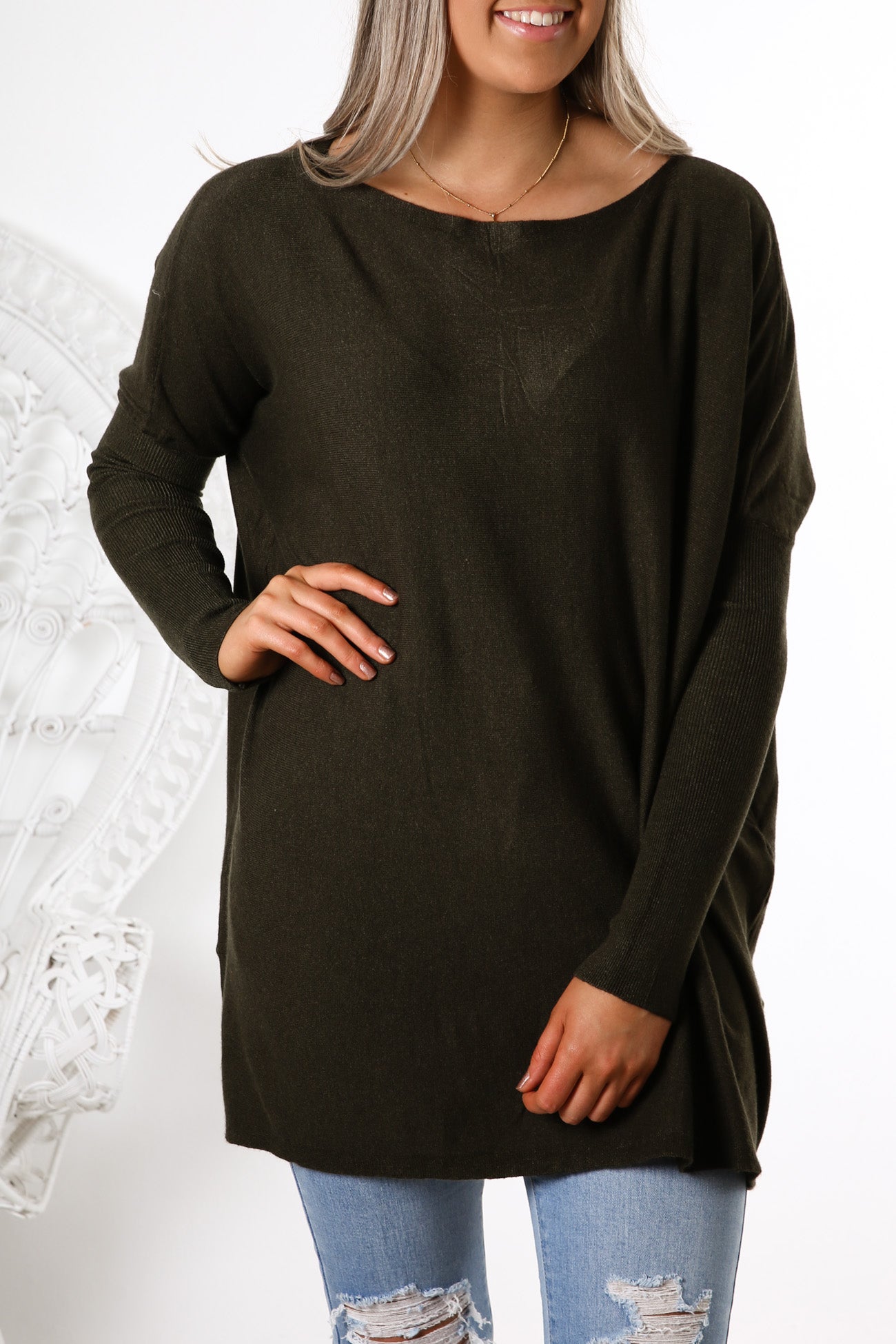 Aziza Knit Jumper Forrest