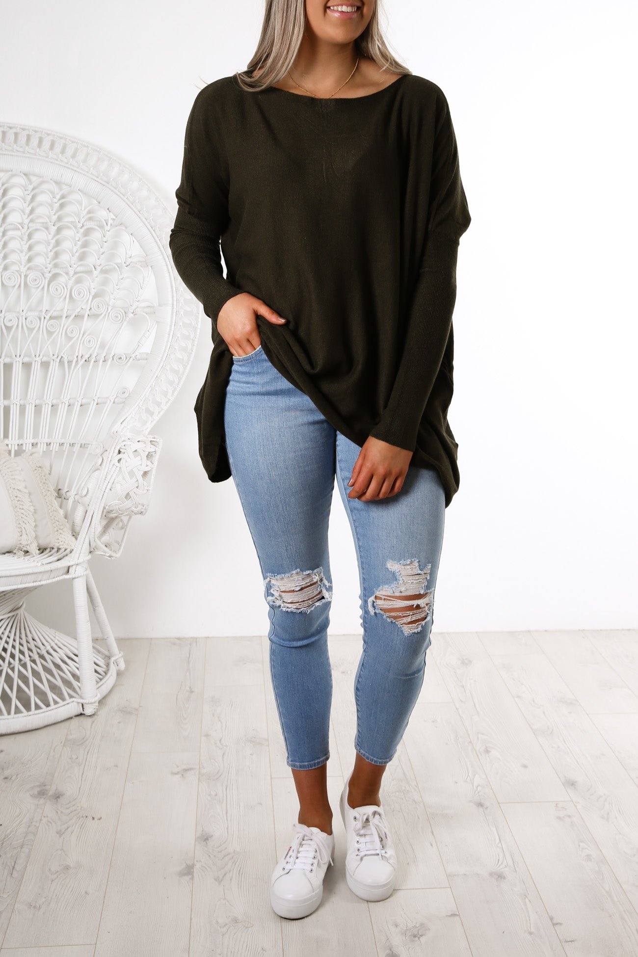 Aziza Knit Jumper Forrest