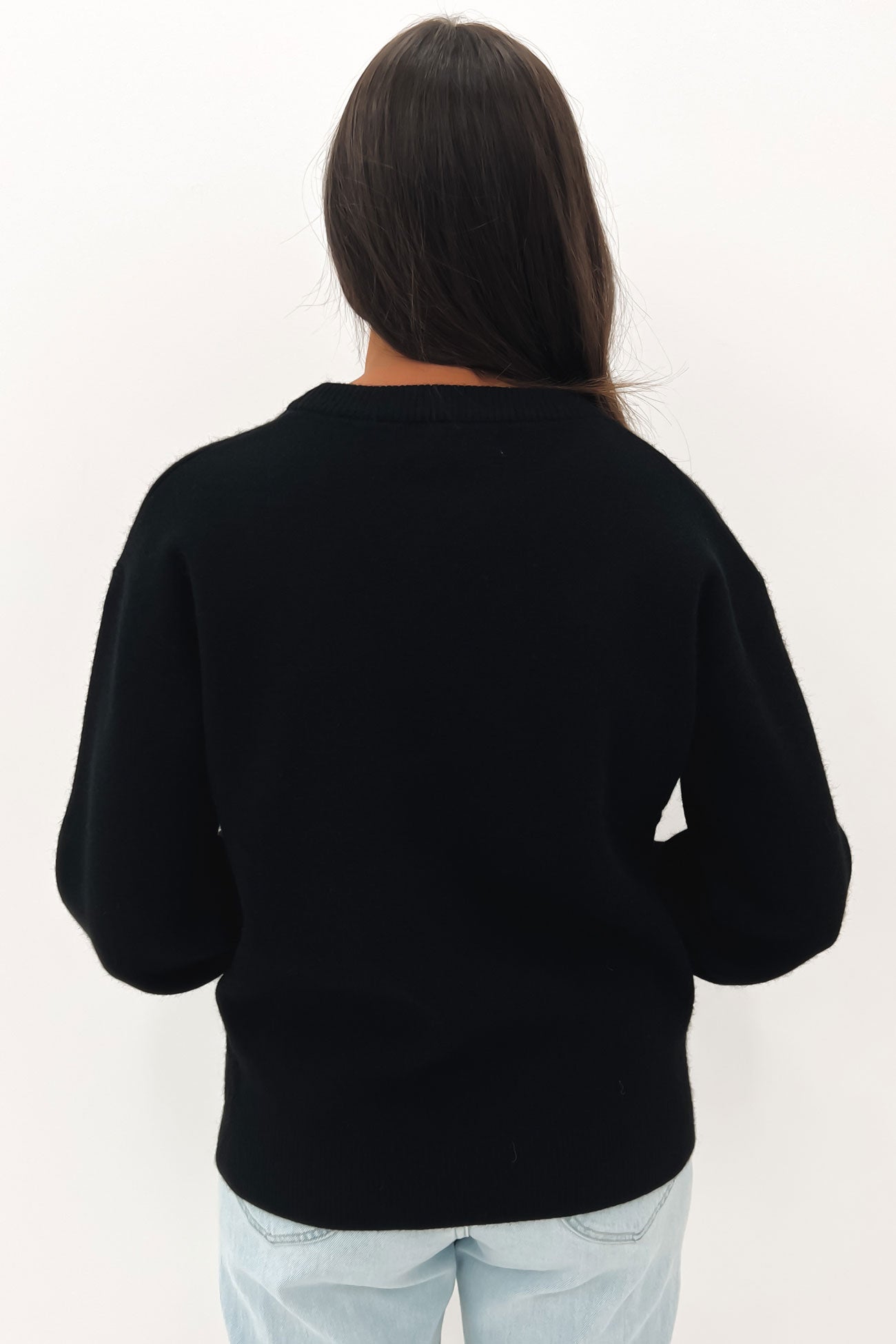 Benson Knit Jumper Black