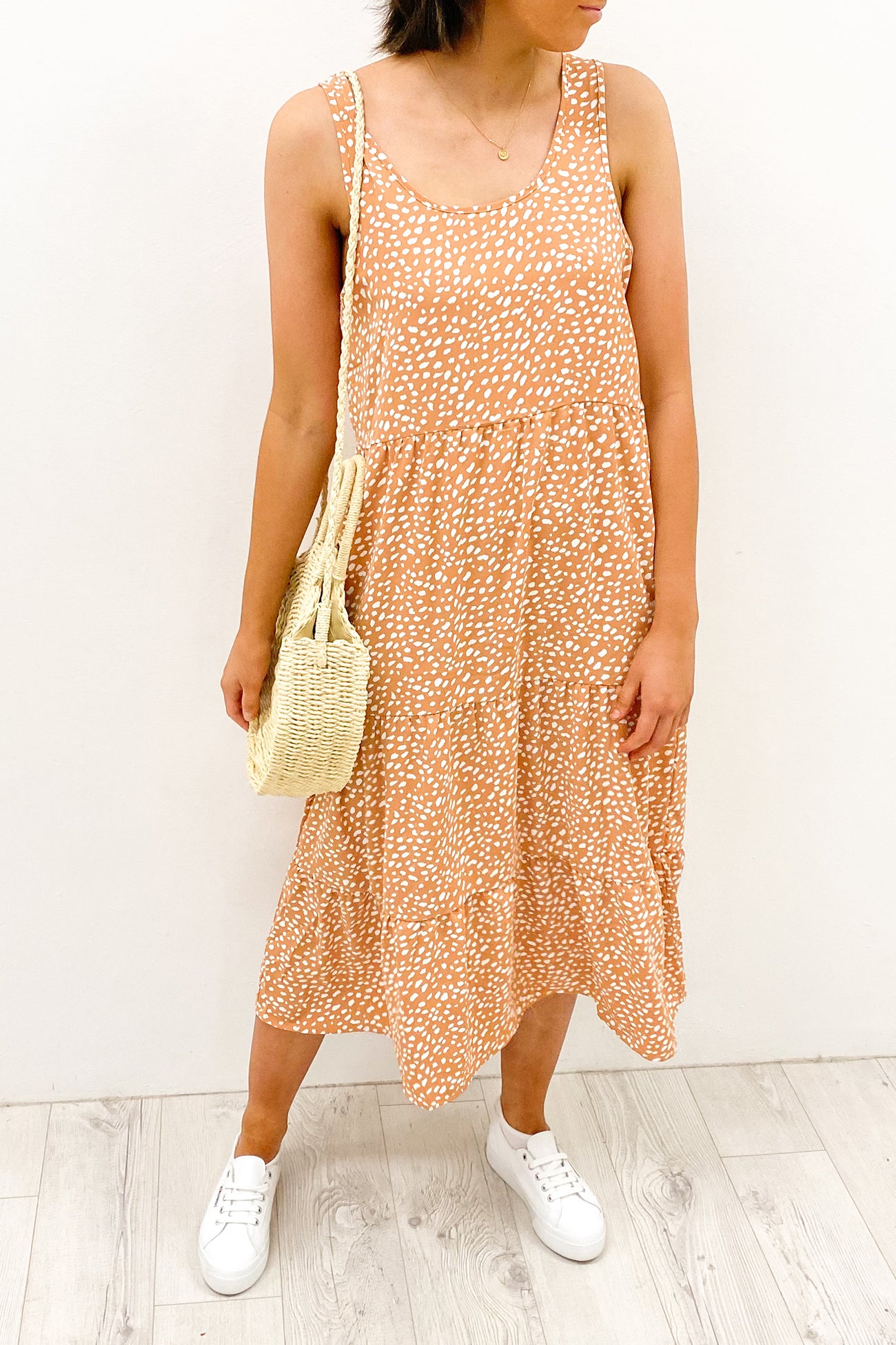 Blair Midi Dress Orange