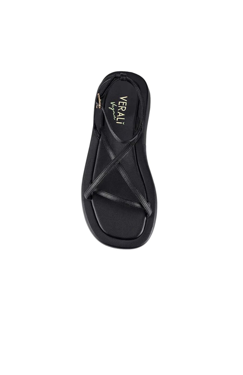 Bondi Flatform Sandals Black Smooth - Jean Jail