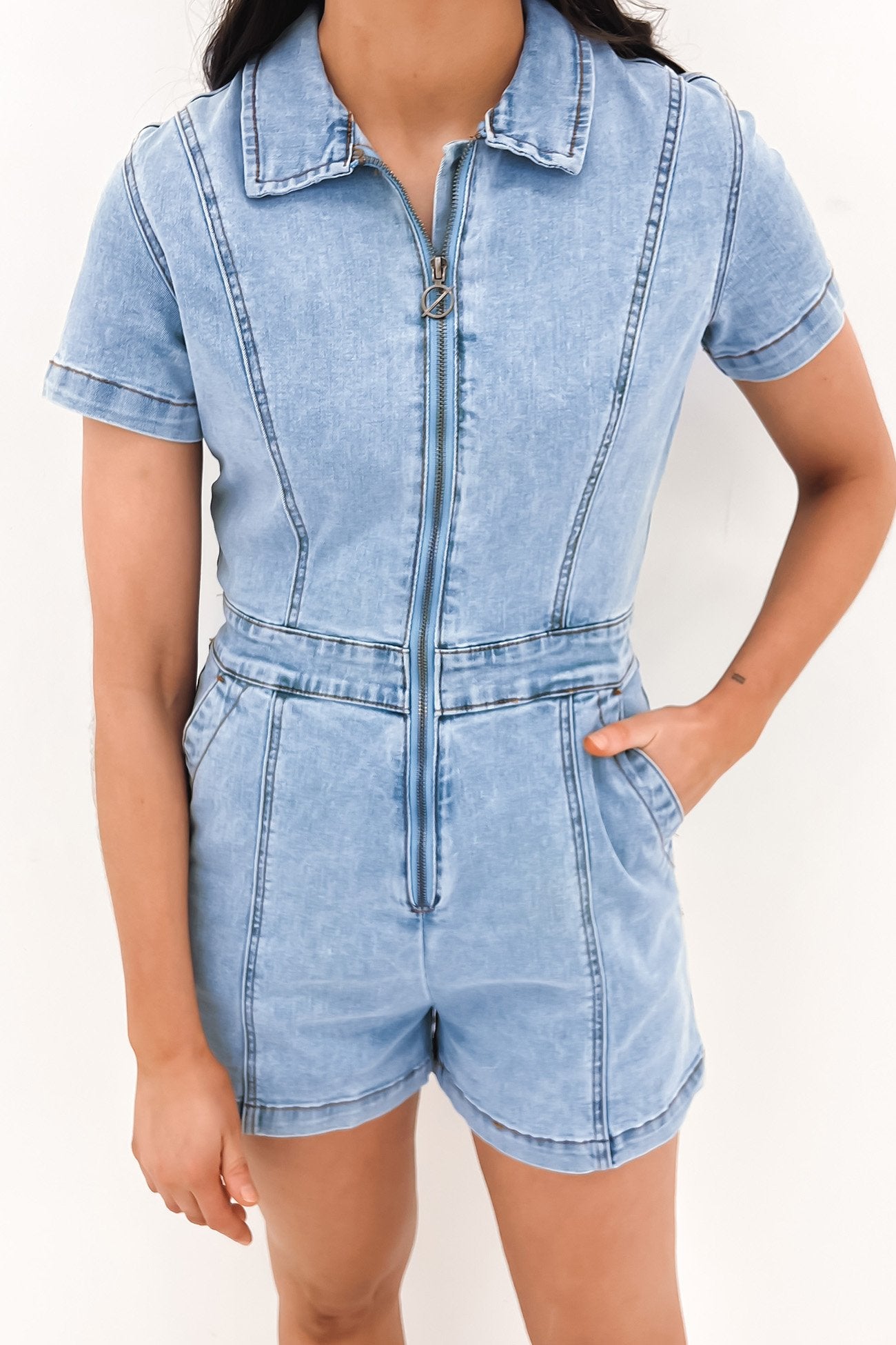 Boston Playsuit Blue