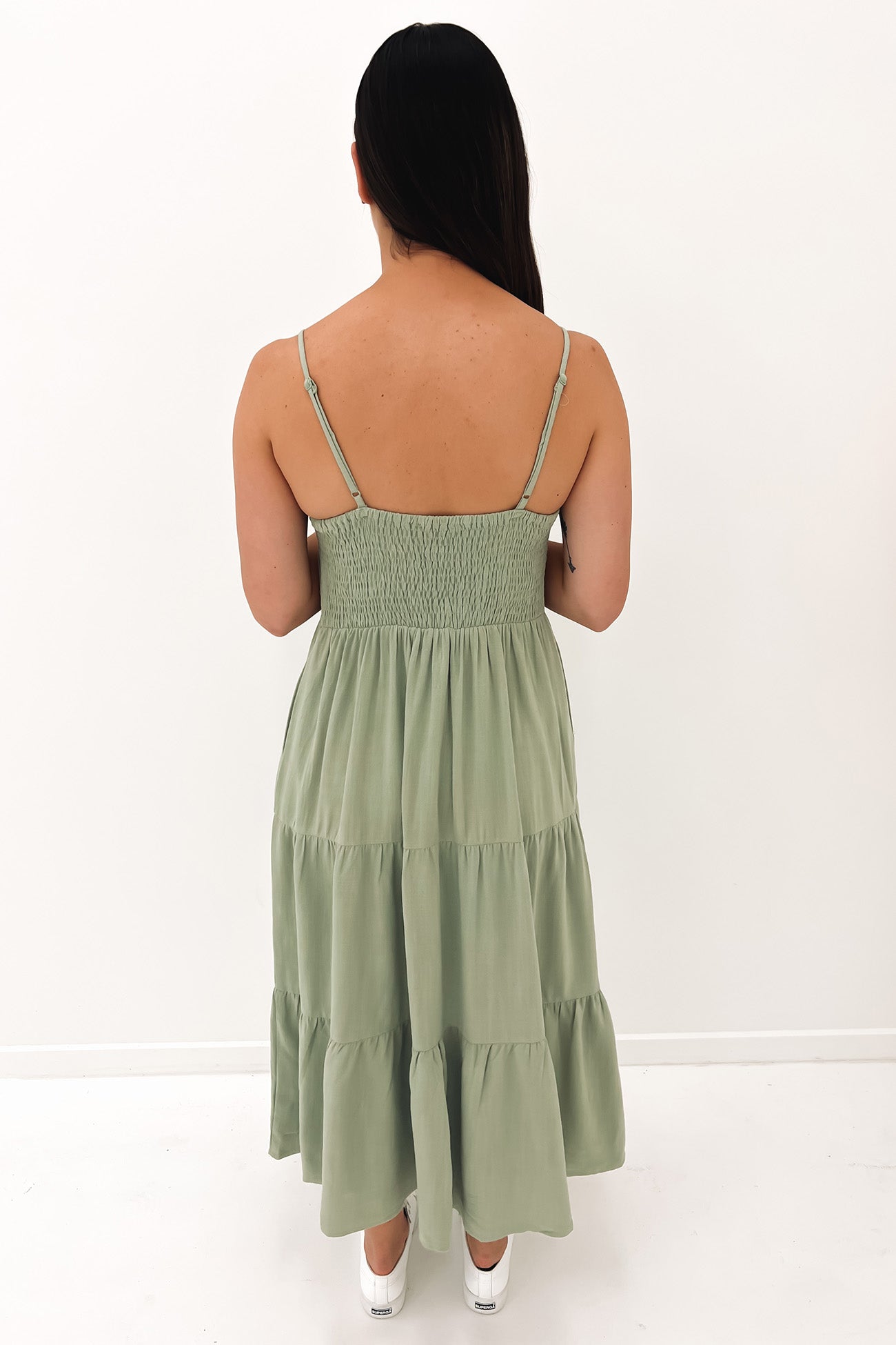 Bridey Midi Dress Sage