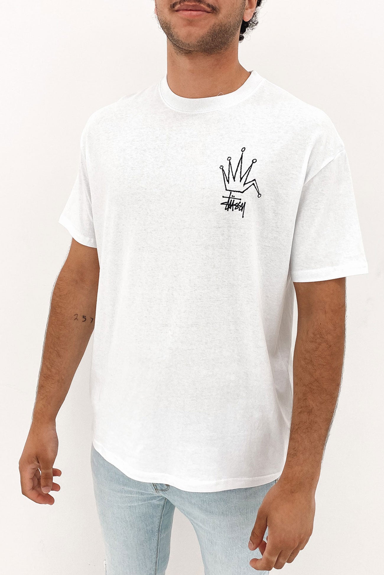 Broken Crown Short Sleeve Tee White