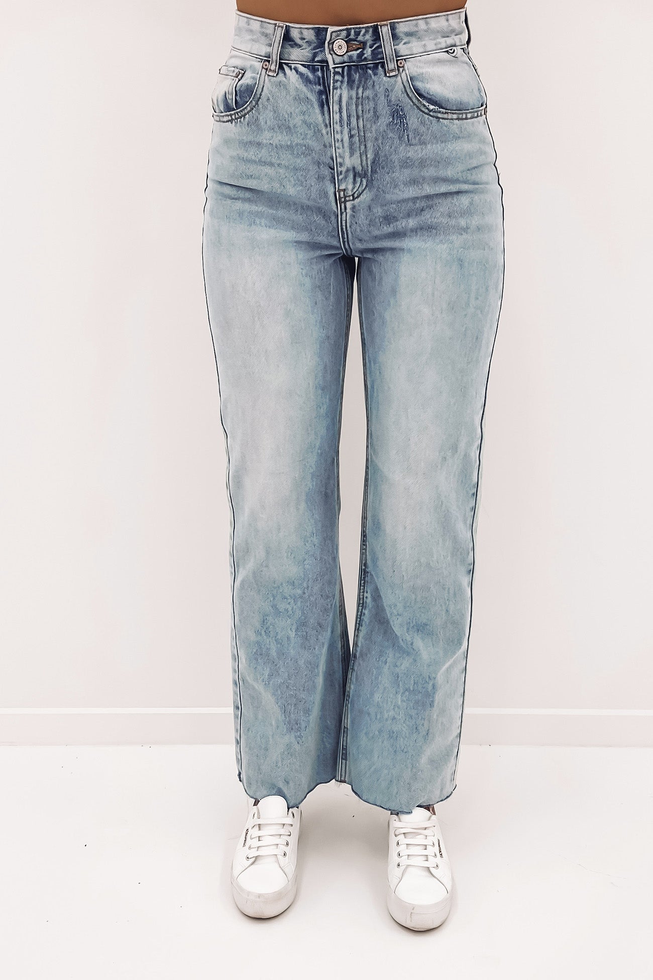 Caleb Wide Leg Jean Blue