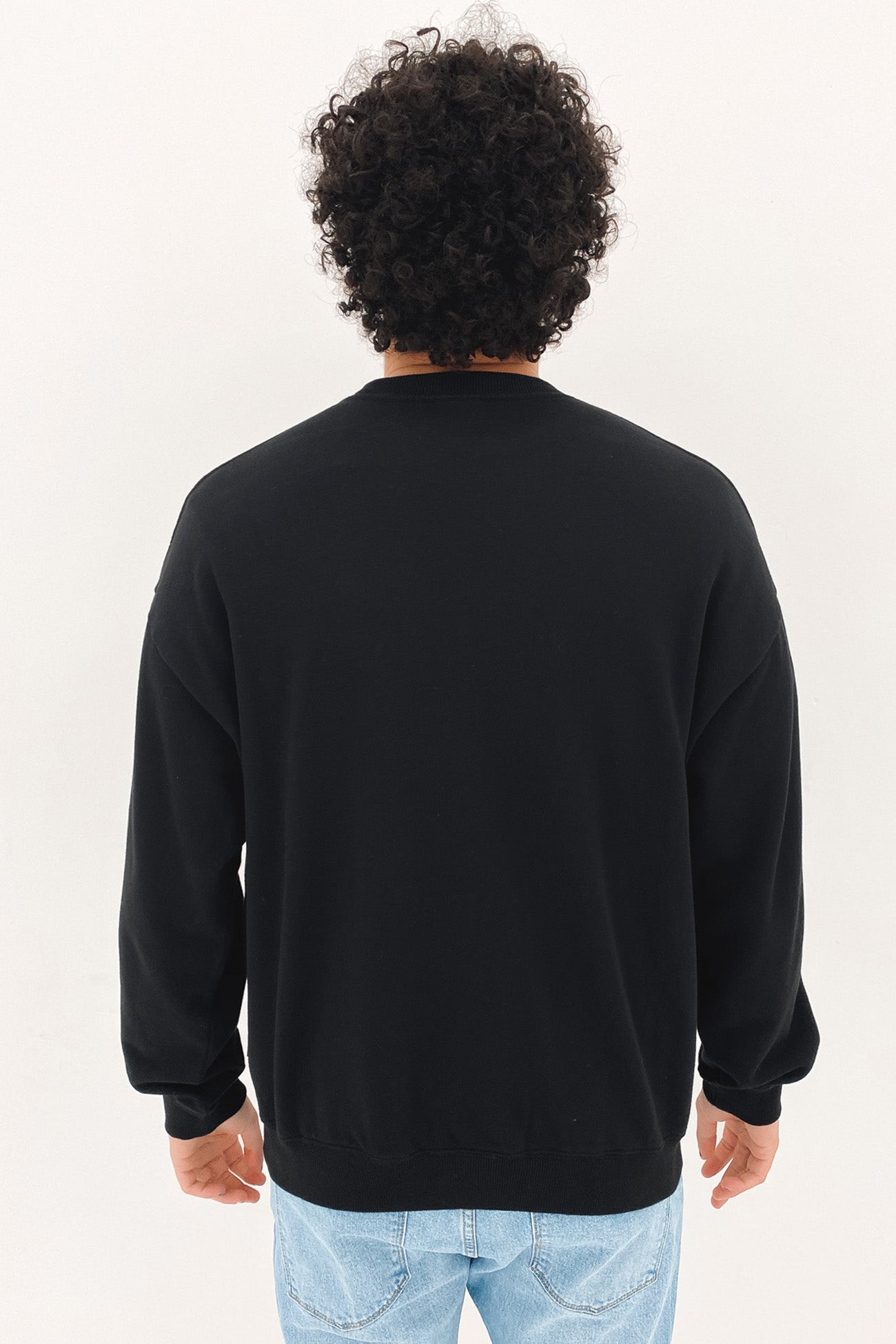 Calico Recycled Crew Neck Black