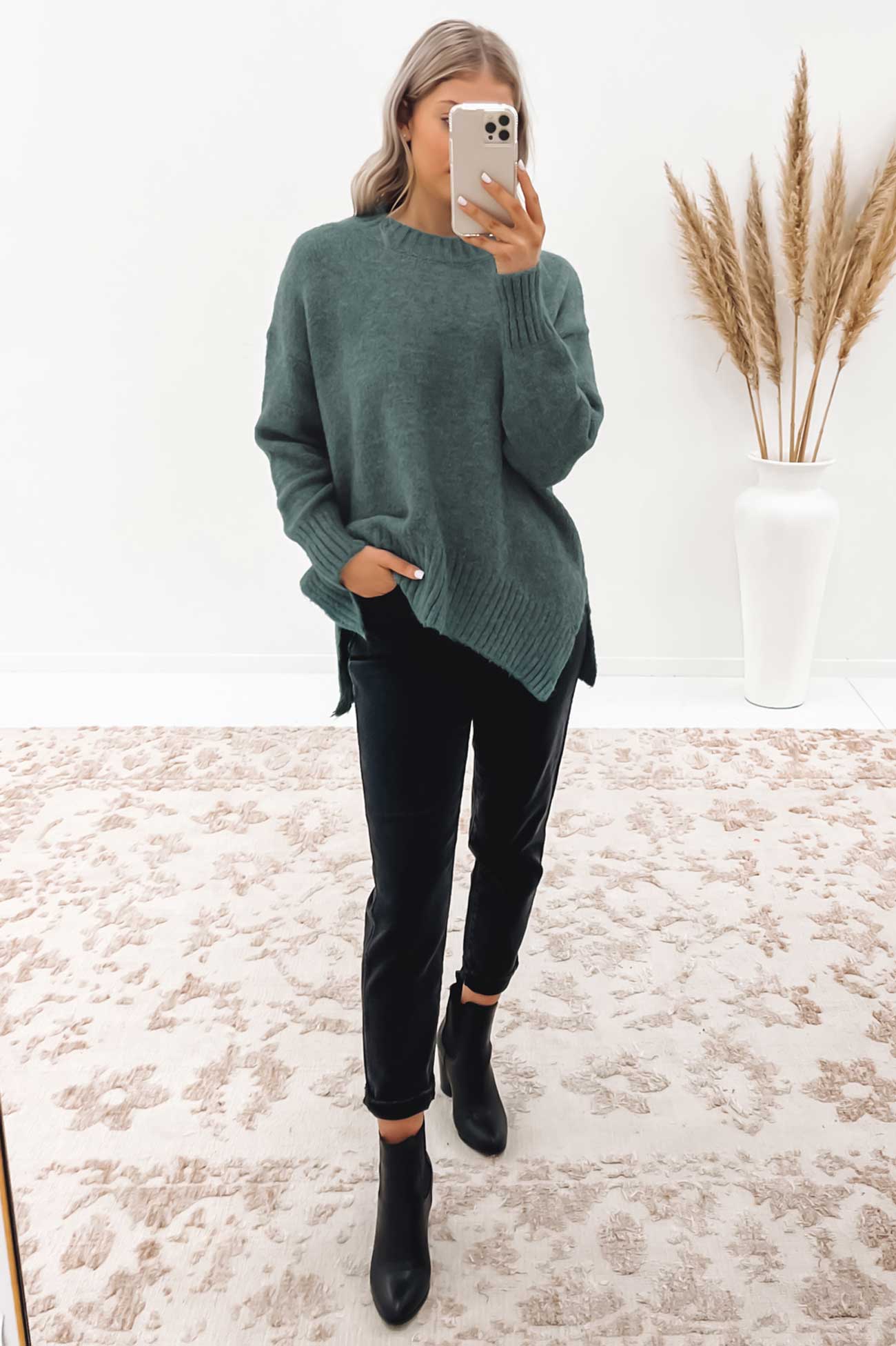 Candice Knit Jumper Teal