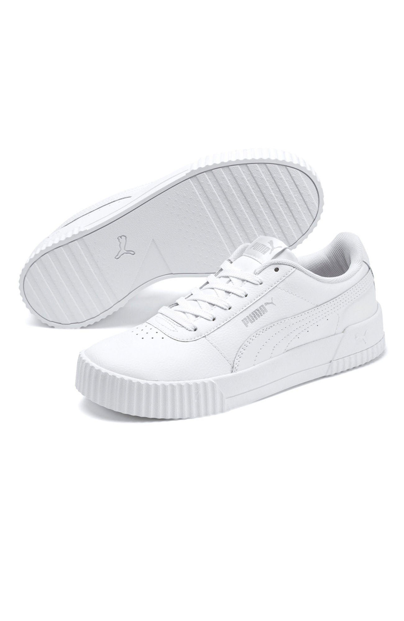 Carina Leather Sneaker Puma White Silver