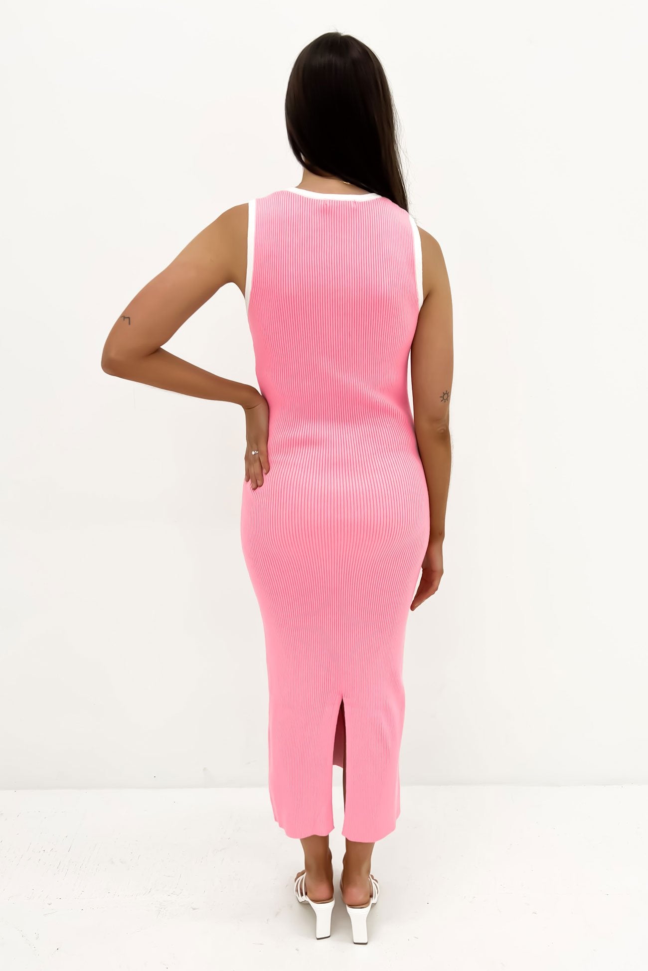 Charlotte Midi Dress Pink