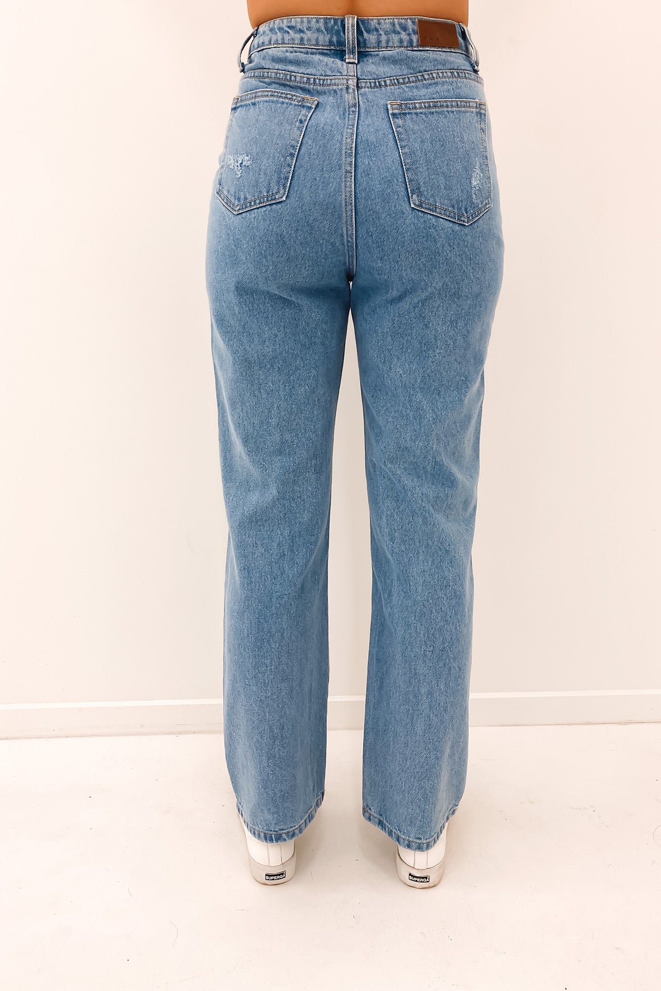 Chloe High Wide Straight Leg Jean Blue Lagoon