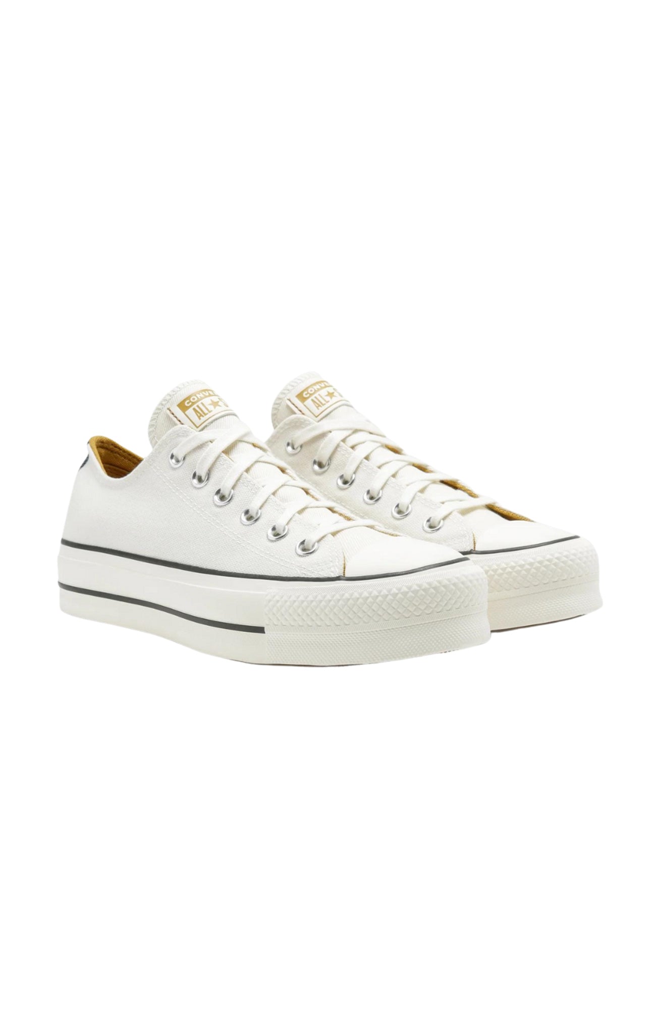 Chuck Taylor All Star Lift Low Denim Fashion Egret