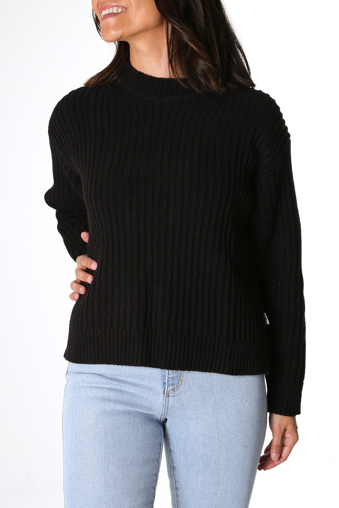 Classic Cable Knit Black - Jean Jail