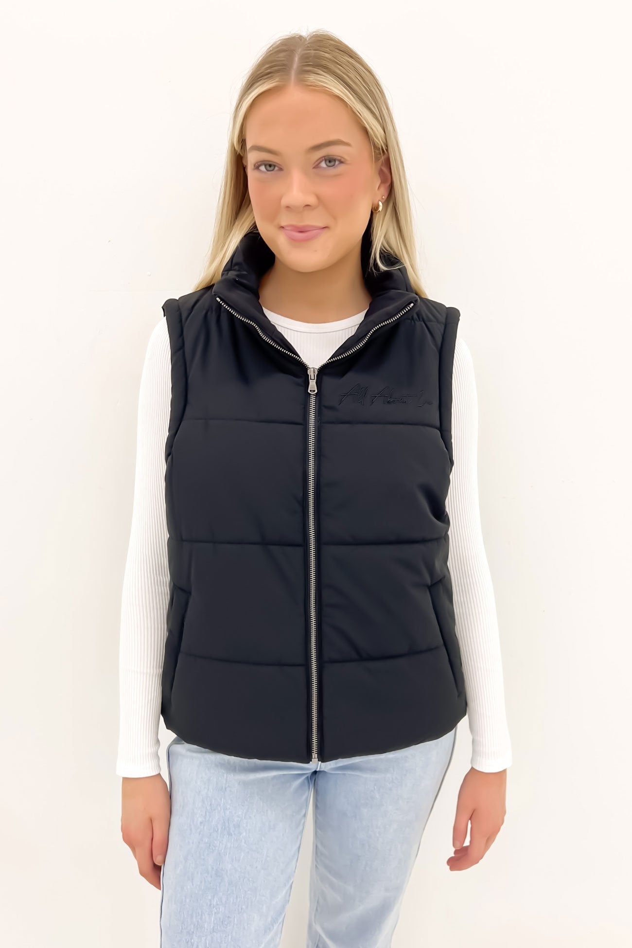 Classic Puffer Vest Black