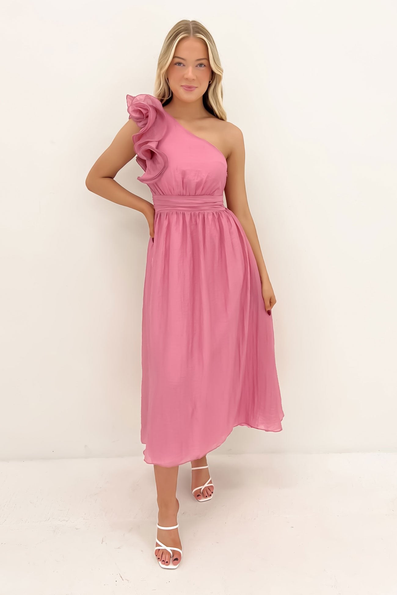 Colby Midi Dress Pink