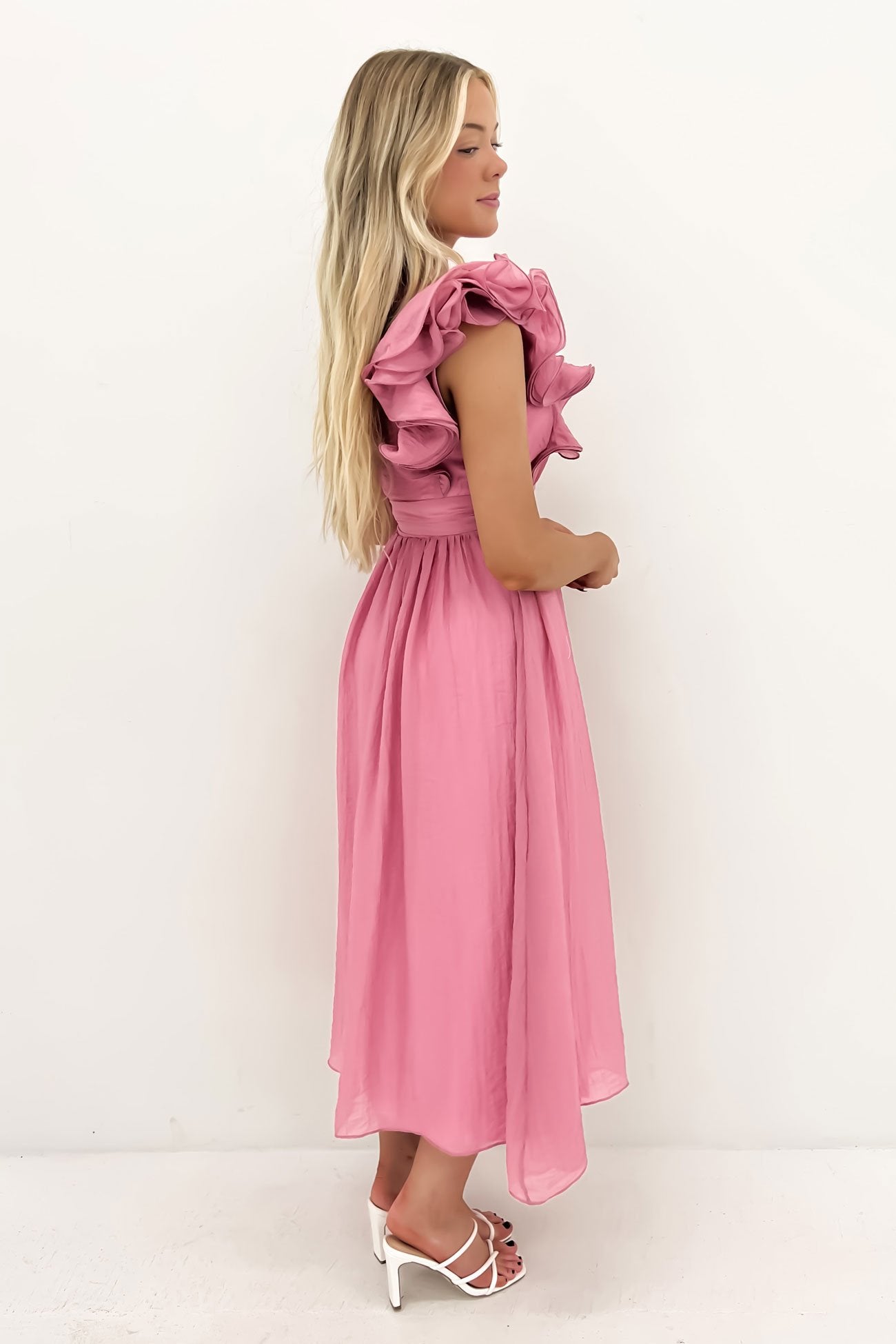 Colby Midi Dress Pink