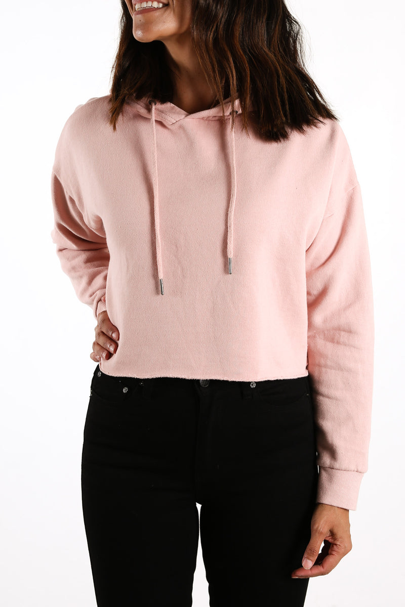 Cropped Hoody Dusty Pink - Jean Jail