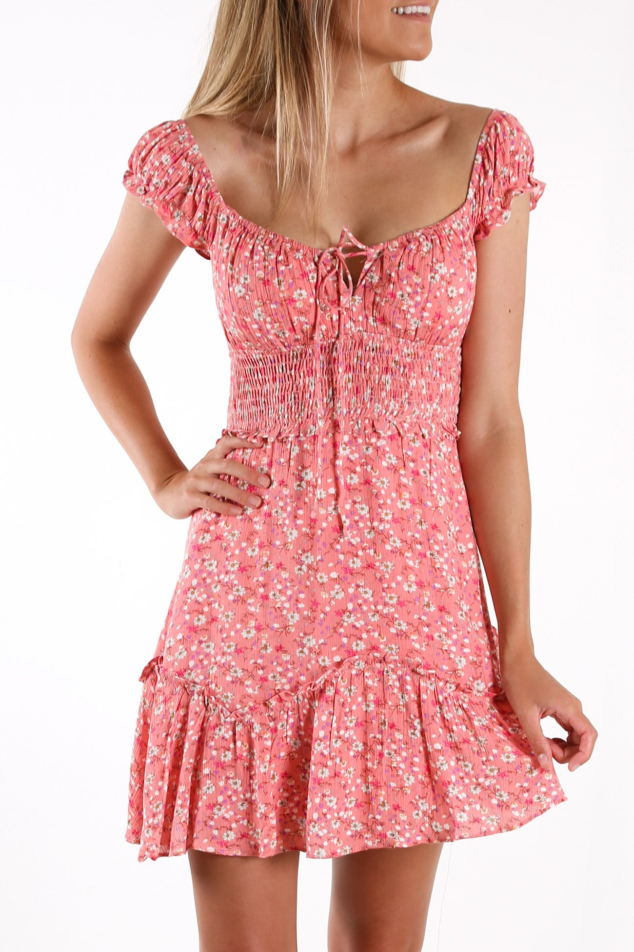 Crystal Dress Pink Floral