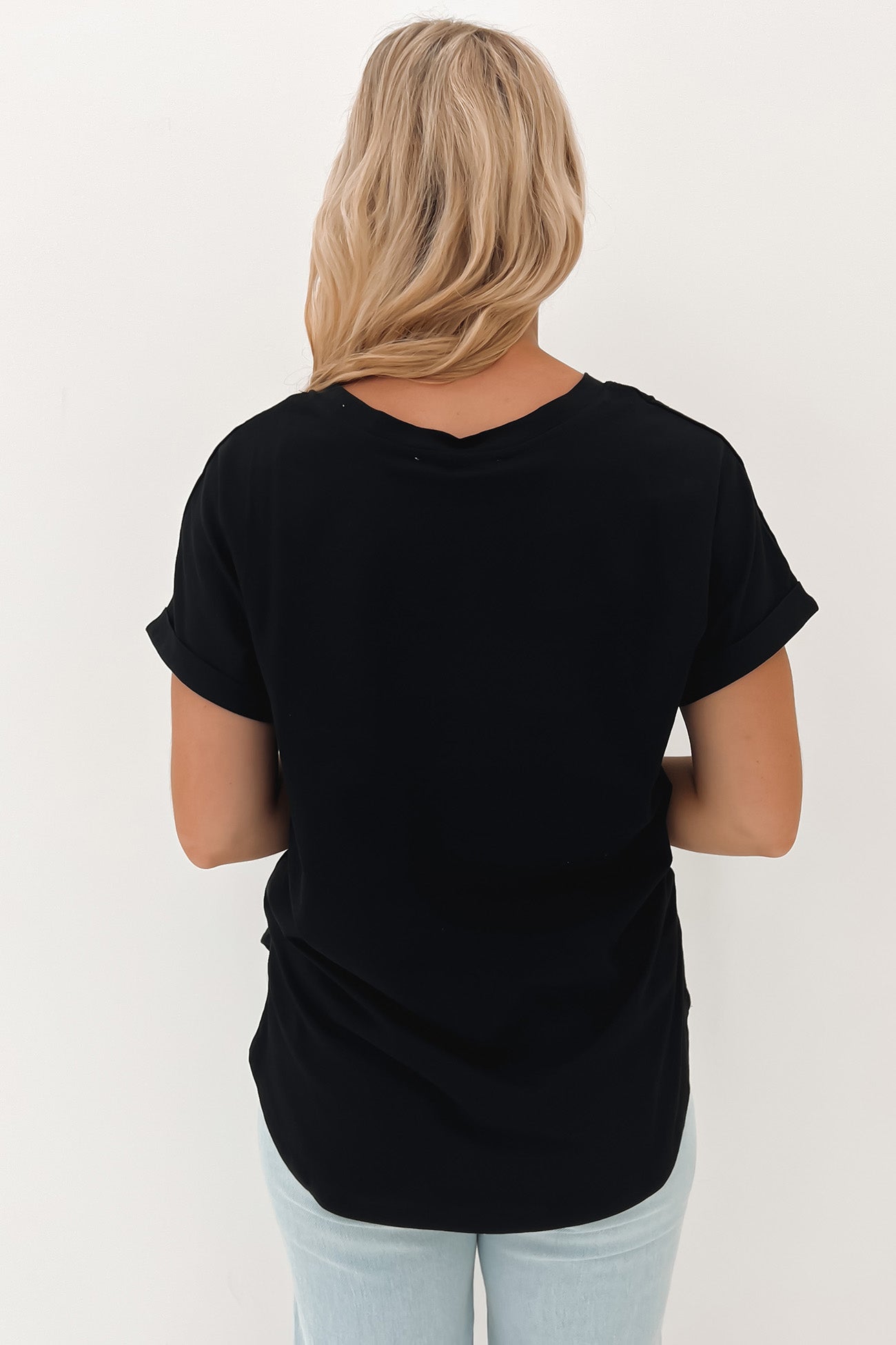 Cuff Tee Black