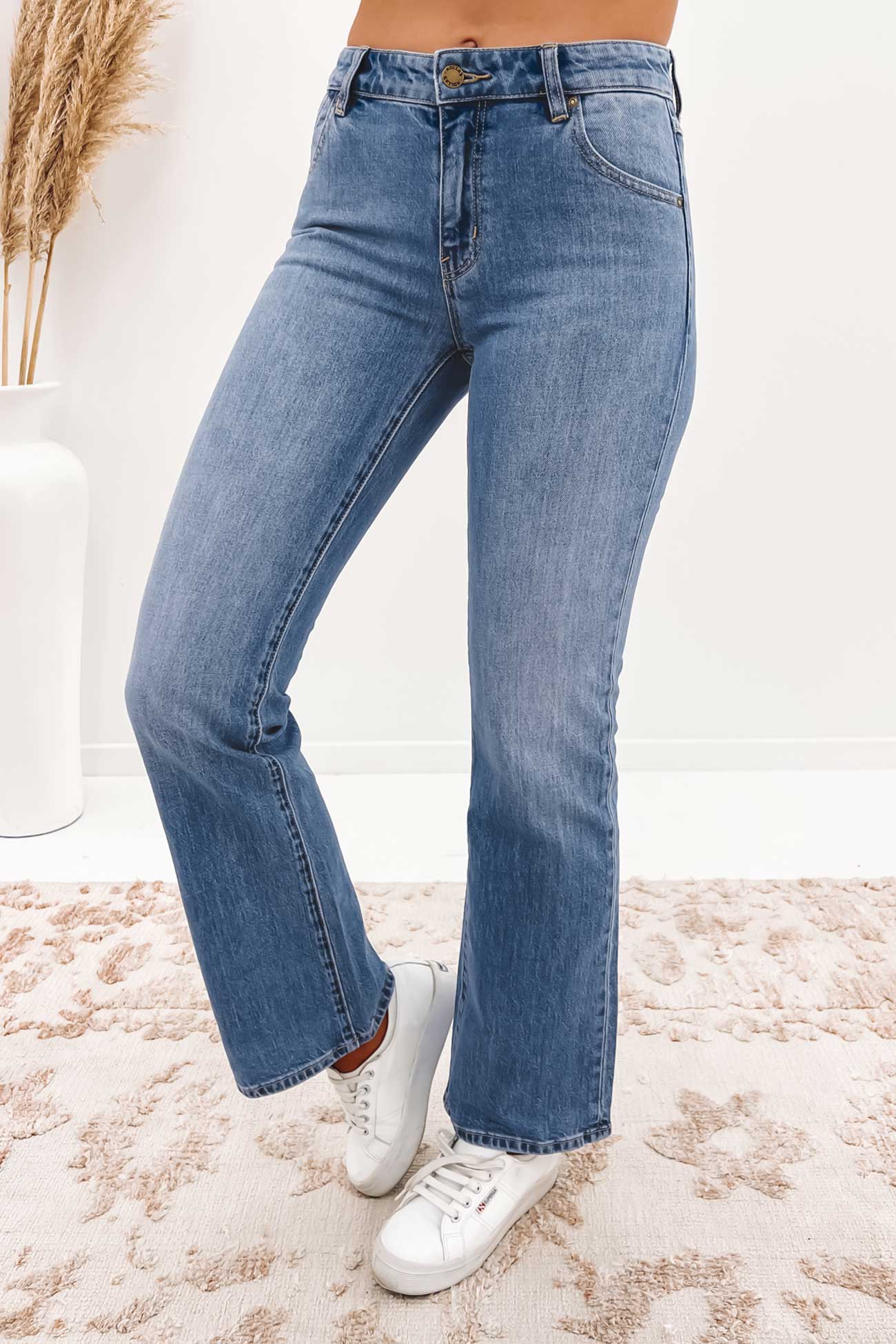 Dallas Low Bootcut Jean Karen Blue