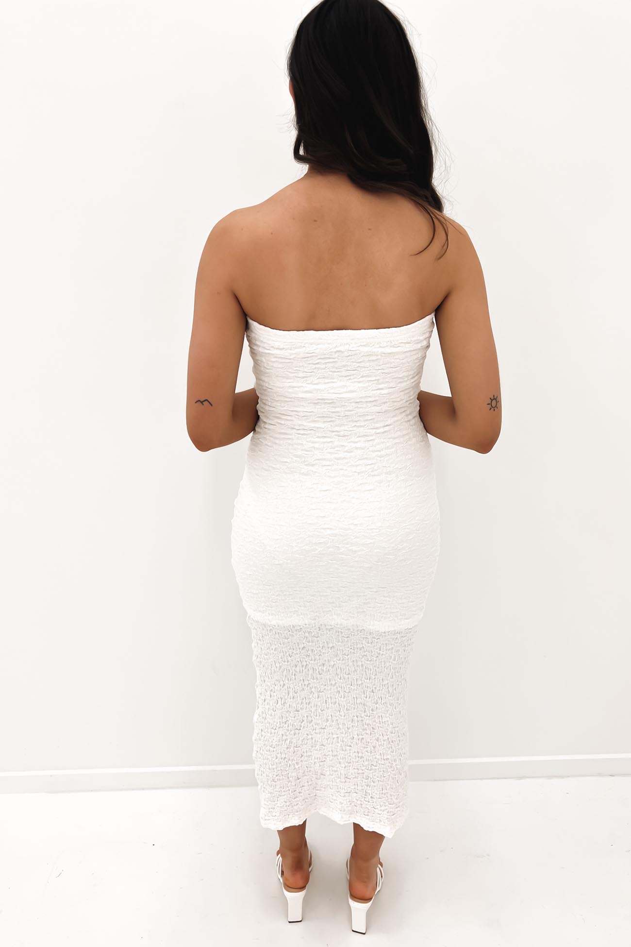 Dana Midi Dress White