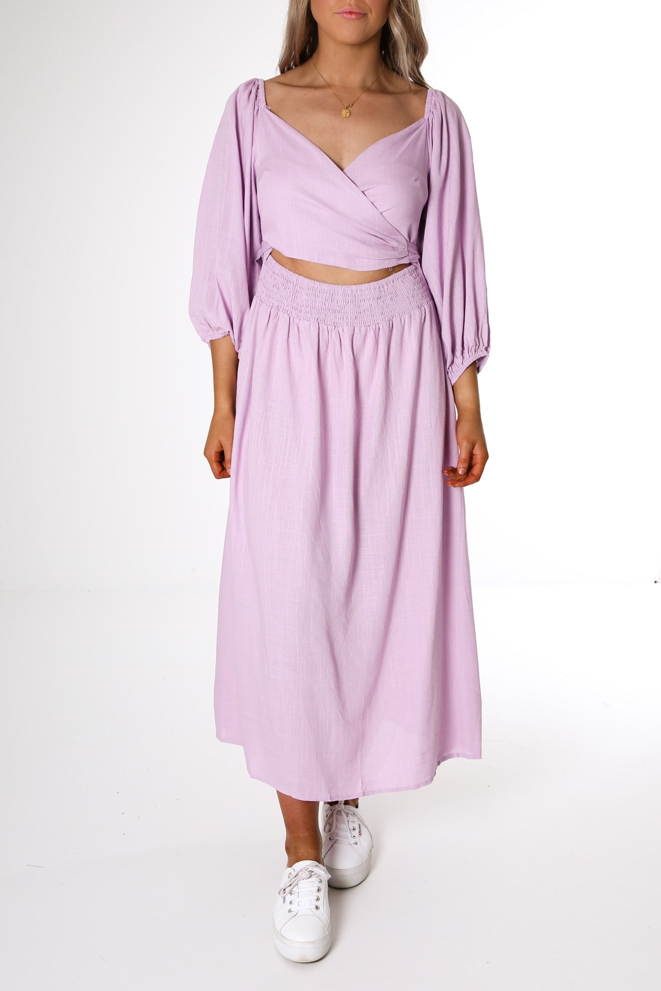 Destiny Midi Dress Lilac